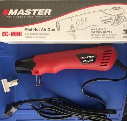 Master Appliance EC-MINI Heat Gun for Crafts, Shrink Wrap, Heat Shrink Tubing, Wire Connectors, Electrical Connectors, Epoxy Resin, Candle Making Heatgun, Embossing Hot Air Gun w/Heat Shrink Reflector customer photo 2