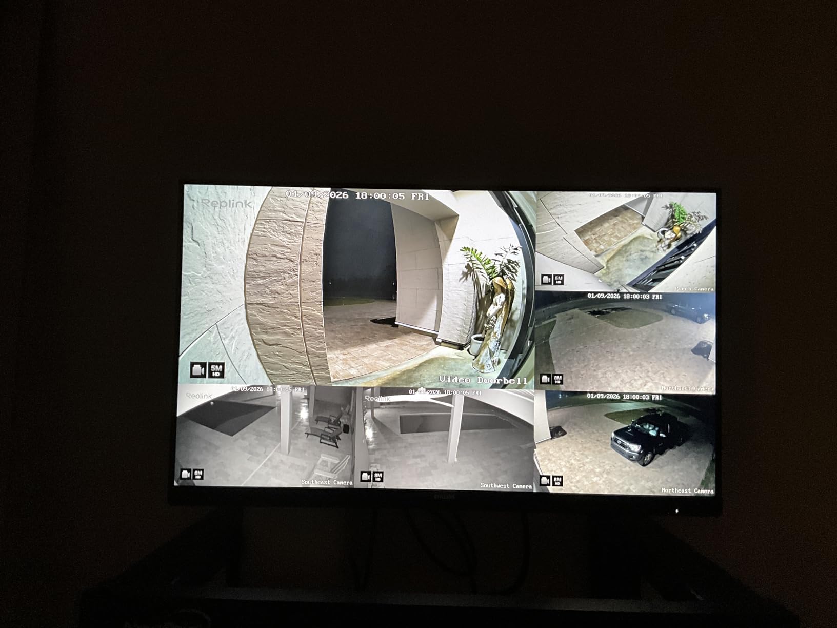 REOLINK Wired Security Camera Outdoor, IP PoE Dome Surveillance Camera, Smart Human/Vehicle Detection, Work with Smart Home, 100ft 5MP HD IR Night Vision, Up to 512GB microSD Card, RLC-520A customer photo 1