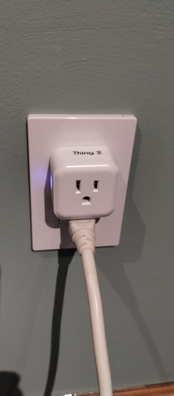 Minoston Smart Plug, Mini Plug-in Z-Wave 800 Series Socket with Built-in Repeater/RangeExtender, Z-Wave Hub Required, Compatible with SmartThings, Wink, Alexa, Google Assistant,FCC Listed, MP21Z customer photo 1