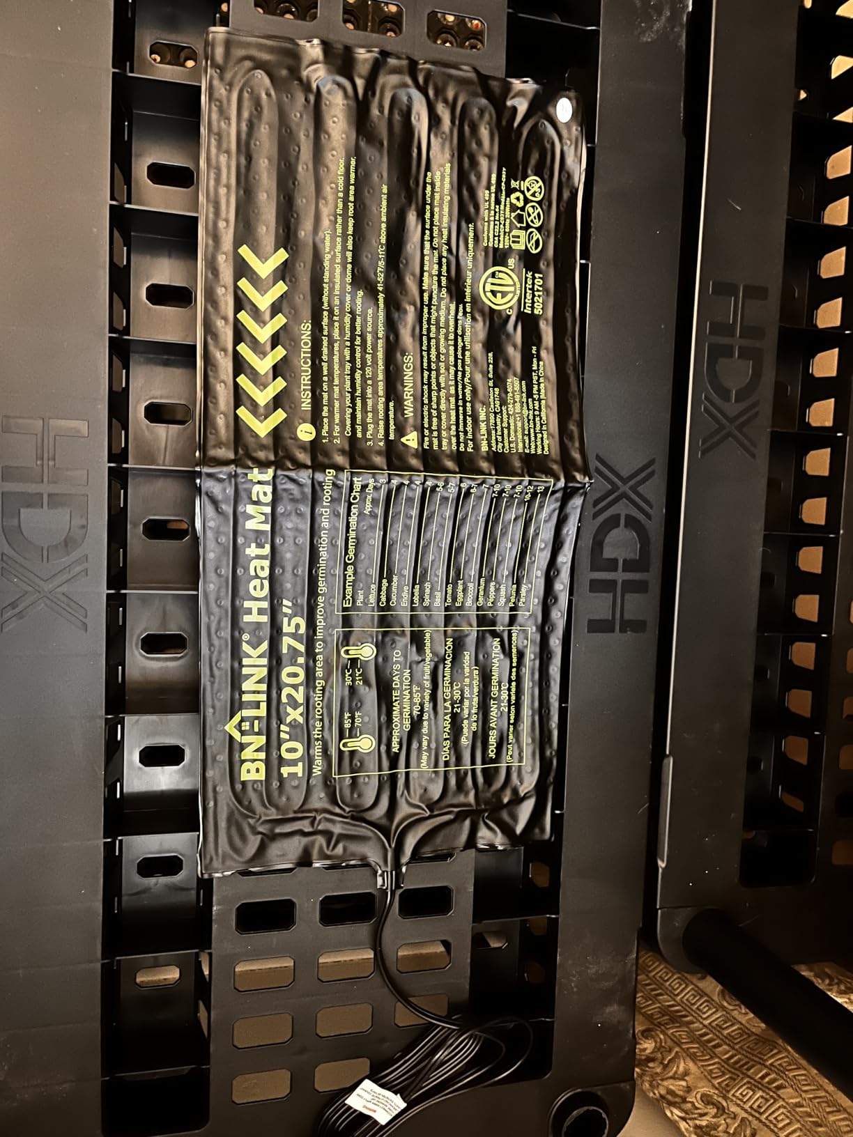 BN-LINK Durable Seedling Heat Mat for Seed Starting 10