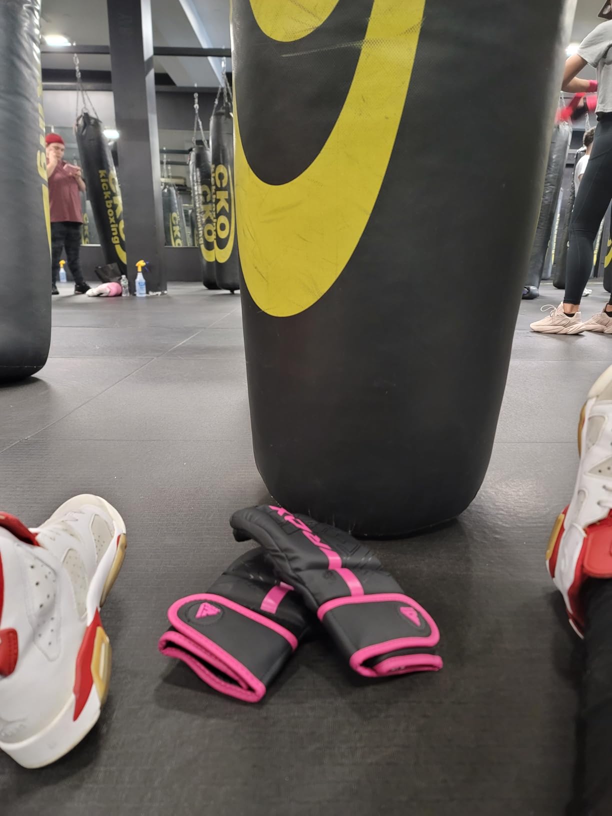 RDX MMA Gloves Grappling Sparring, Pre-Curved Mixed Martial Arts Mitts Men Women Boxing Gloves, Maya Hide Leather Kara Cage Fighting Workout, Combat Sports Training, Muay Thai, Punching Bag Kickboxing customer photo 1