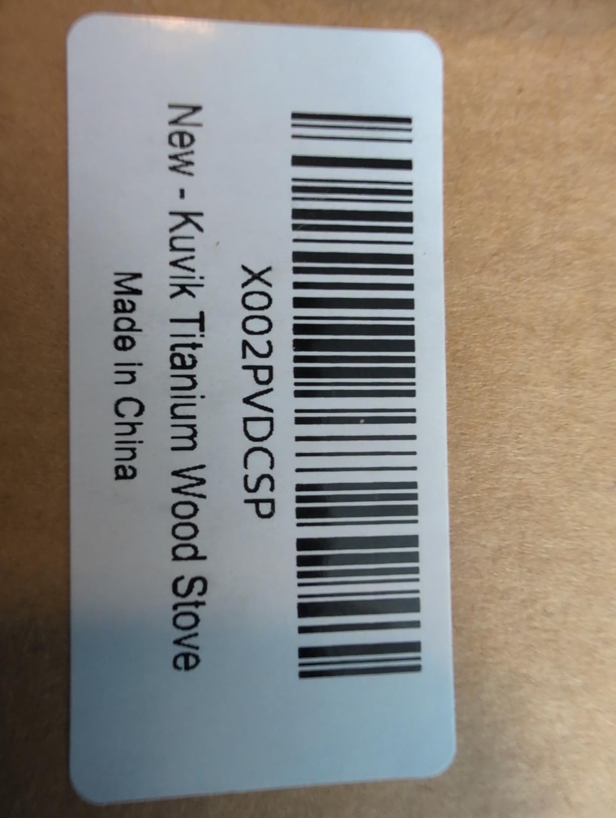 Kuvik Titanium Wood Stove - Ultralight and Compact Stove for Backpacking, Camping, and Survival customer photo 1