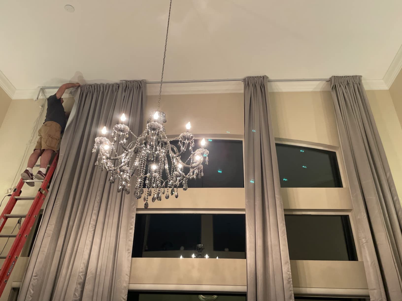 QUOYA QL600 Smart Electric Curtain Track, Motorized motor, Adjustable track length, compatible with Alexa, google, Siri, Apple Watch customer photo 2