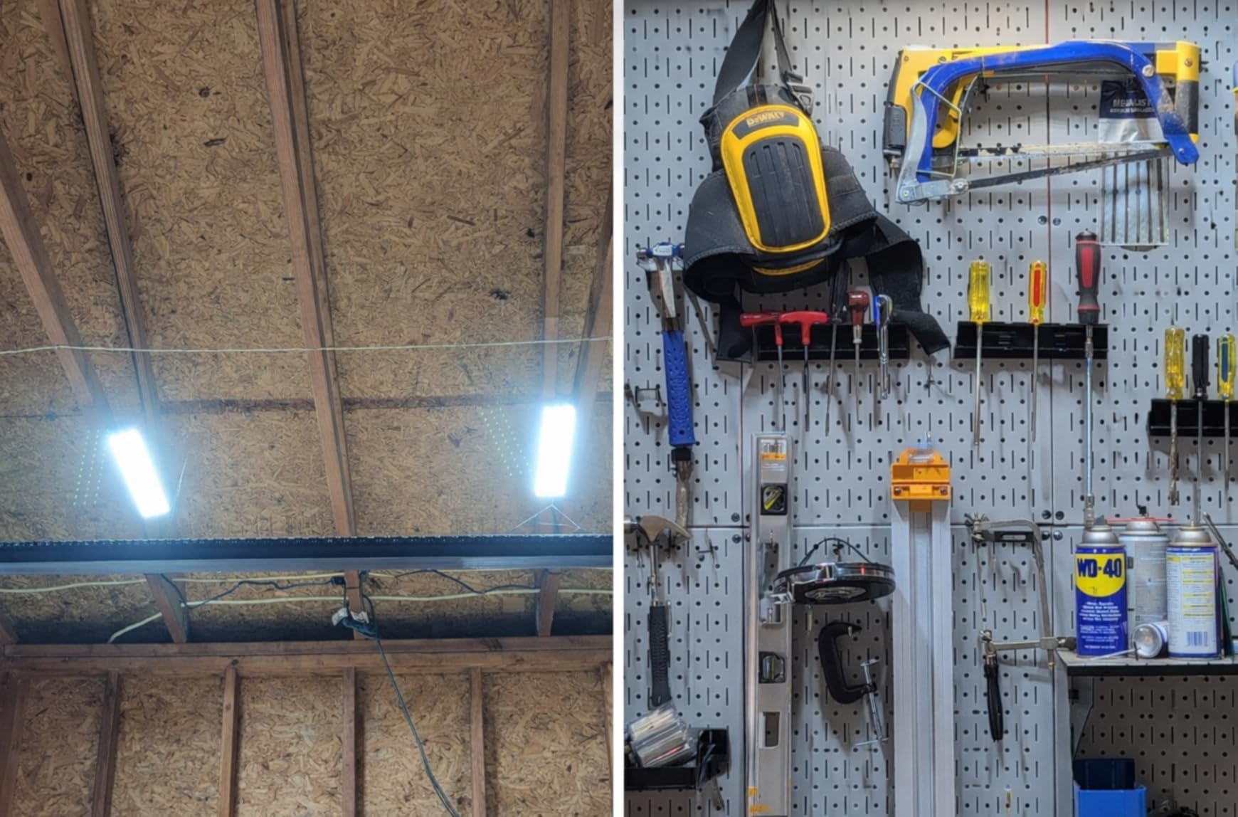 Onforu LED Shop Lights,100W 14000lm Ultra Bright LED Work Lights with Plug,6500K Daylight White Garage Light,IP66 Waterproof Lighting for Garage Warehouses Workshop(2 Pack) customer photo 1