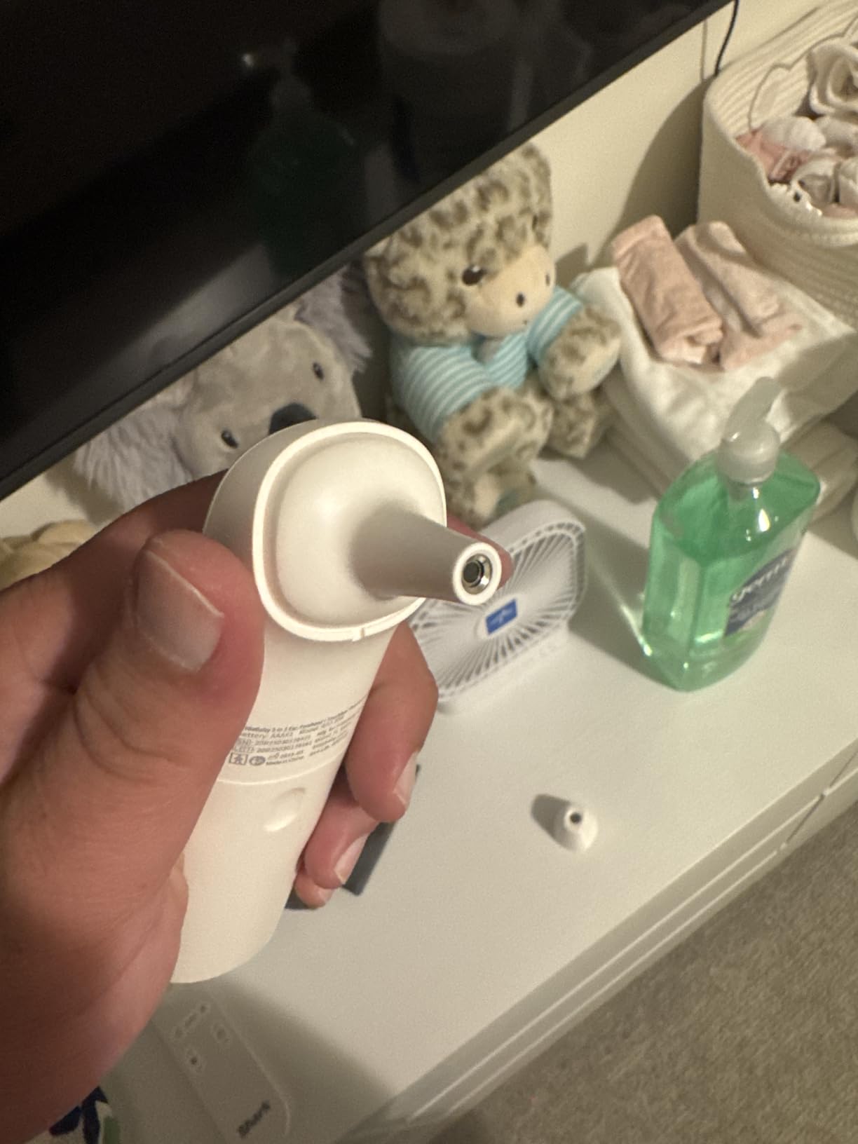 Frida Baby Thermometer, 3-in-1 Infrared Thermometer for Ear, Forehead & Touchless, Fever Thermometer for Baby, Infants, Toddlers, Kids & Adults customer photo 1