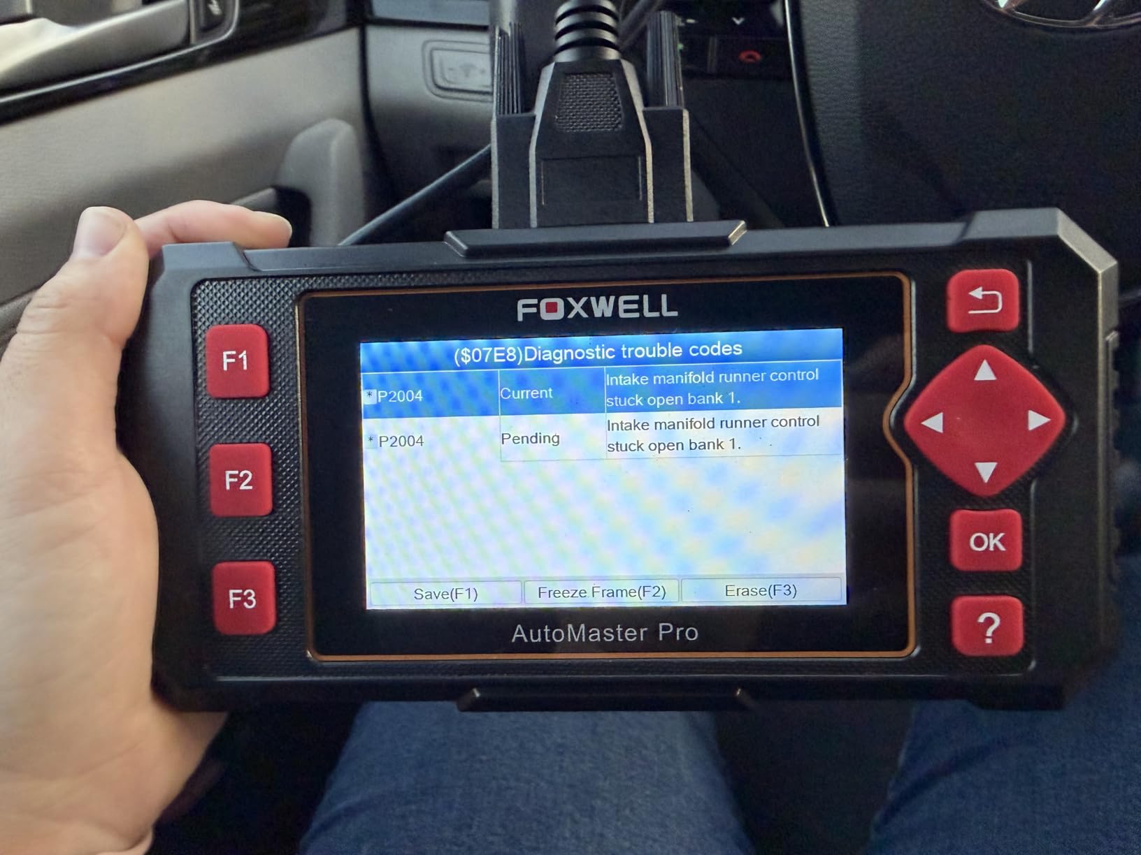 FOXWELL Car Scanner NT604 Elite OBD2 Scanner ABS SRS Transmission, Check Engine Code Reader for Cars and Trucks, Diagnostic Scan Tool with SRS Airbag, Automotive Diagnostic Tool with Live Data customer photo 2