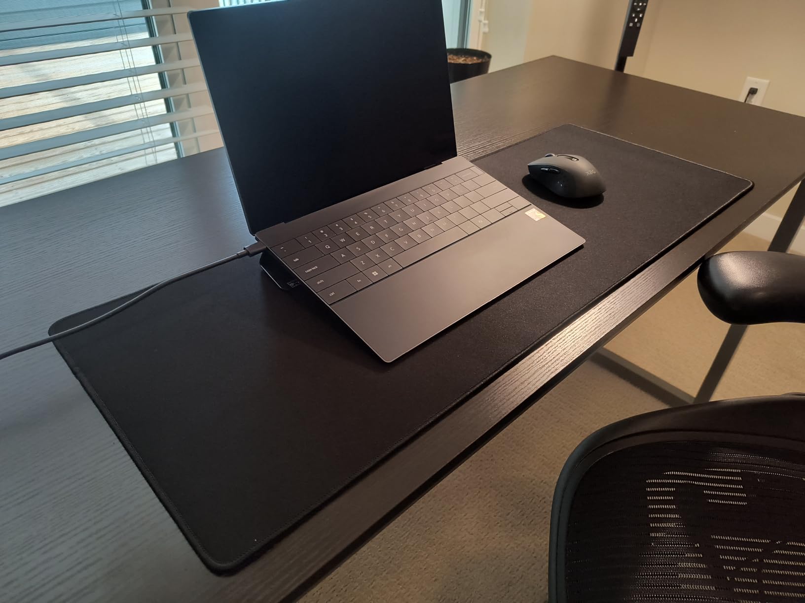 KTRIO RGB Large Gaming Mouse Pad Desk Mat, Superior Micro-Weave Cloth, Non-Slip Rubber Base, Stitched Edges, Water-Resistant, for Gamer, Office and Home, 35.4 x 15.7 in customer photo 2