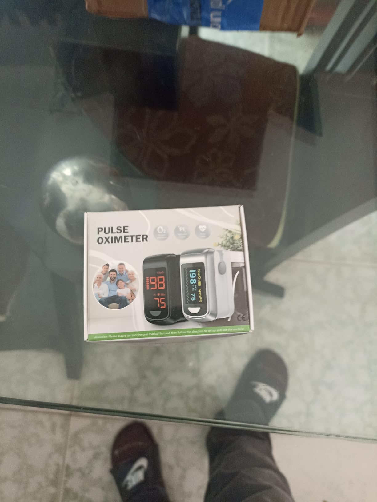 Fingertip Pulse Oximeter Blood Oxygen Saturation Monitor Pulse Ox, Heart Rate and Fast Spo2 Reading Oxygen Meter with OLED Screen Included Lanyard and 2 X AAA Batteries customer photo 2