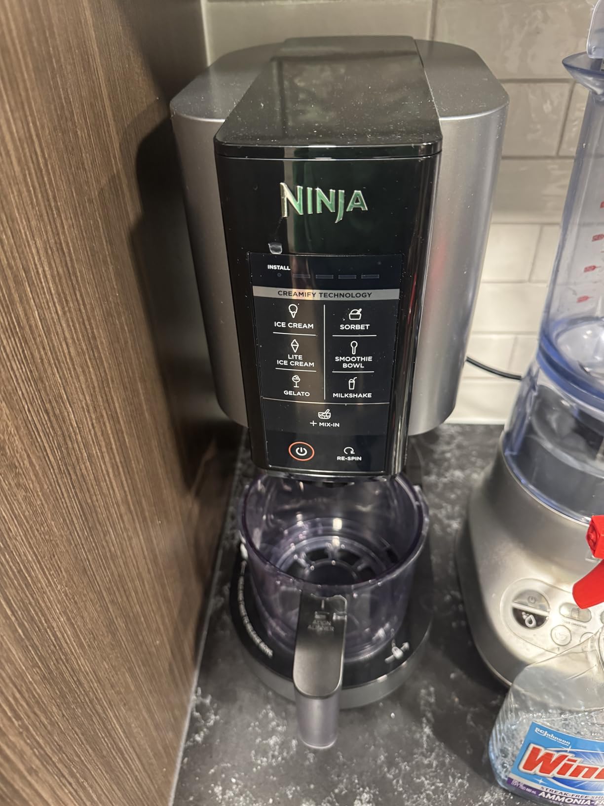 Ninja NC301 CREAMi Ice Cream Maker, for Gelato, Mix-ins, Milkshakes, Sorbet, Smoothie Bowls & More, 7 One-Touch Programs, with (2) Pint Containers & Lids, Compact Size, Perfect for Kids, Silver customer photo 1