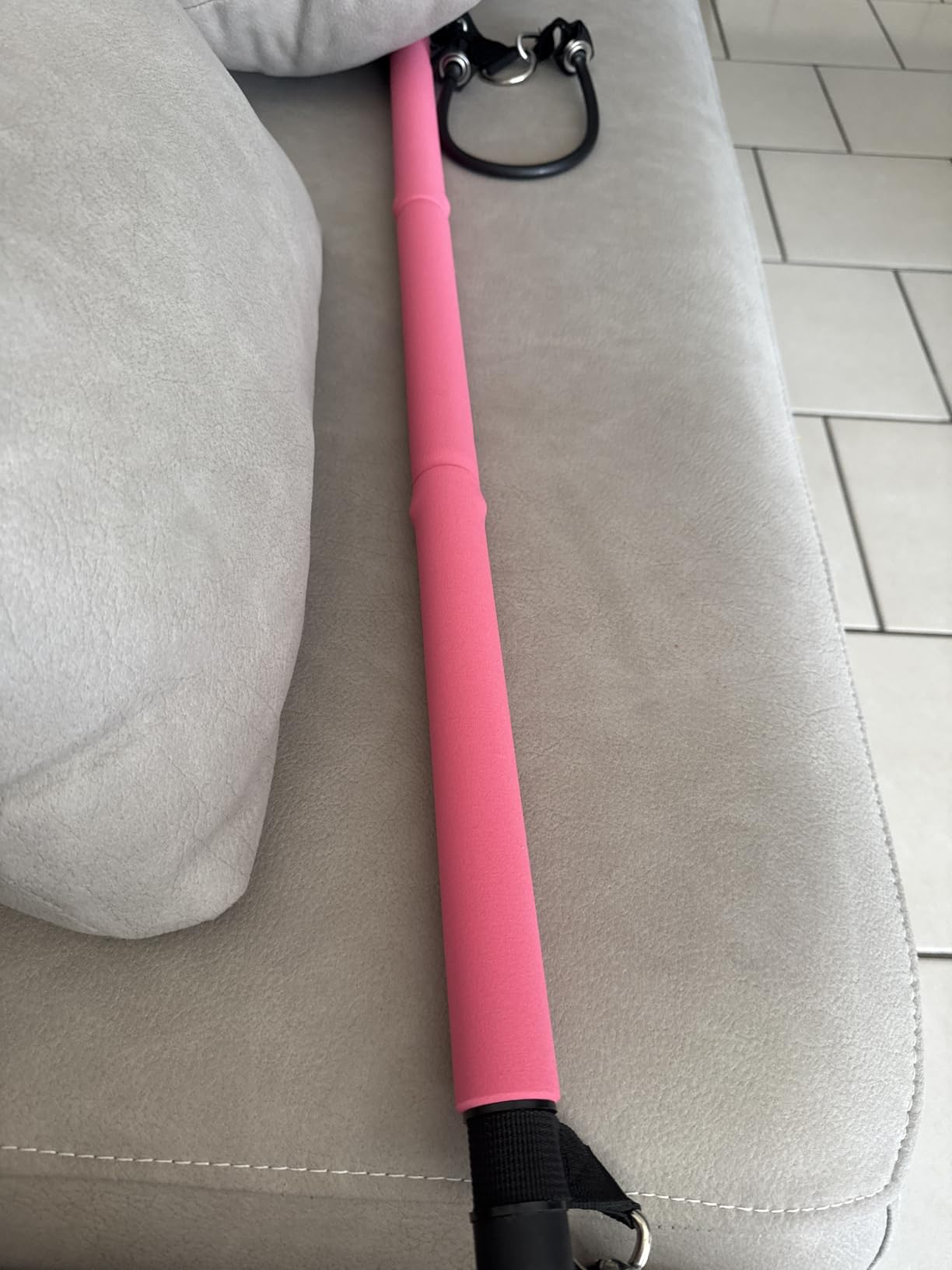 Pilates Bar Kit with Resistance Bands,Pilates Bar with Stackable Bands Workout Equipment for Legs,Hip,Waist and Arm,Exercise Fitness Equipment for Women & Men Home Gym Yoga Pilates customer photo 2