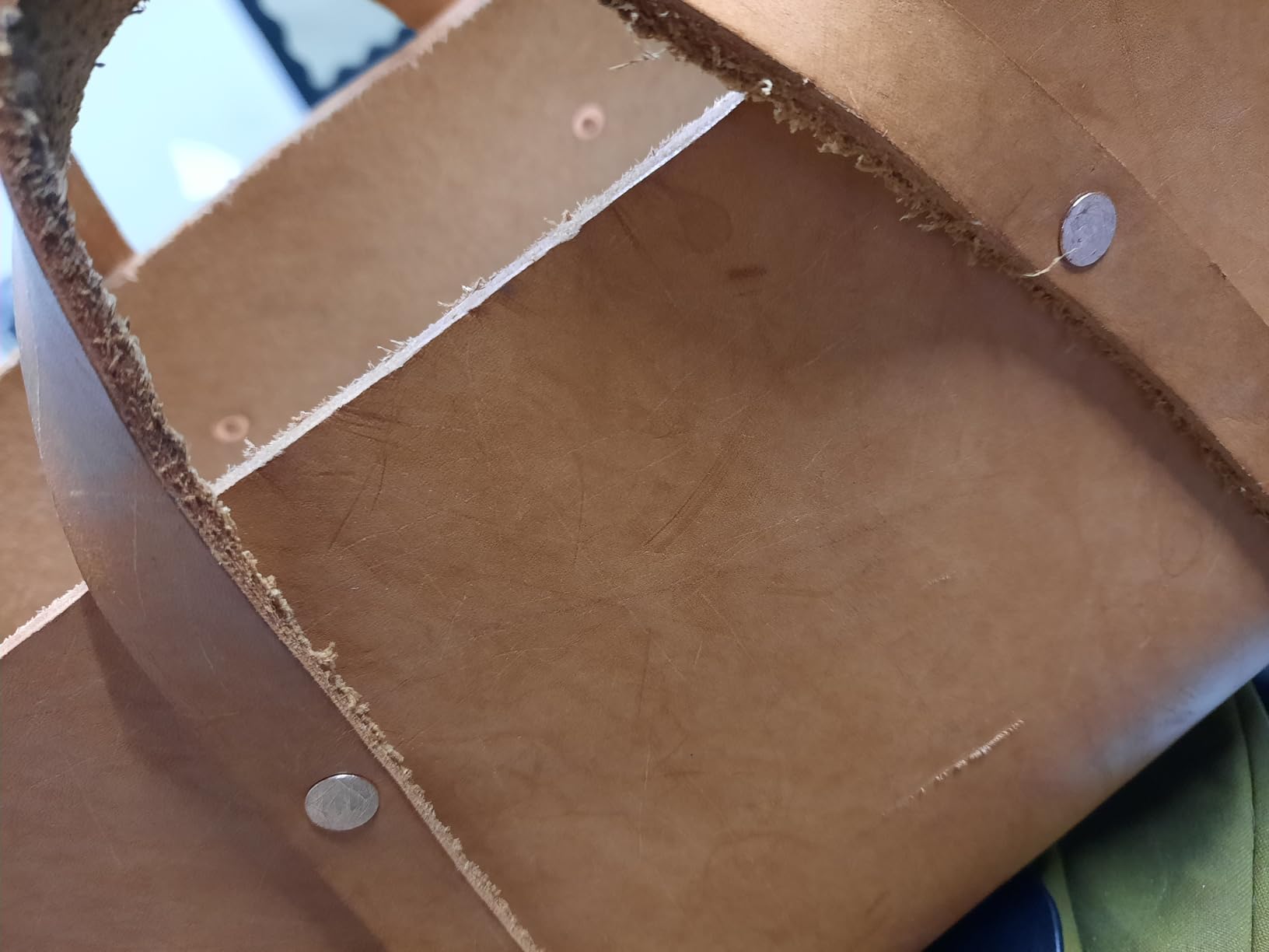 JUNESunShine 84Pcs, Copper Rivets and Burrs, 4mm Shank Dia More Sturdy, with #9 and #12 Burrs Setter, Leather Rivet Fastener Install Setting Tool for Belt Wallet Collar Shoe Pouch Tack Leather Working customer photo 2