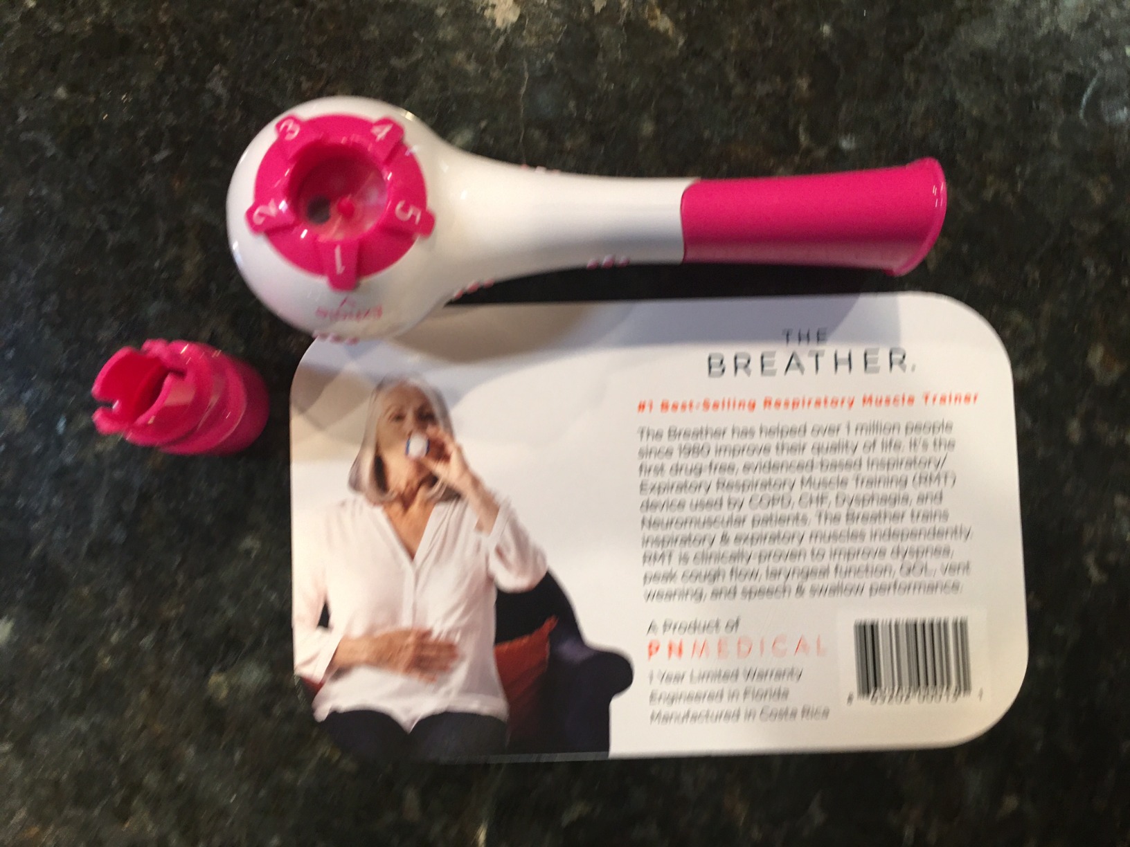 The Breather Pink | Easy Lung Training for Better Breathing & Enhance Your Wellness | Guided Coaching App Included customer photo 1