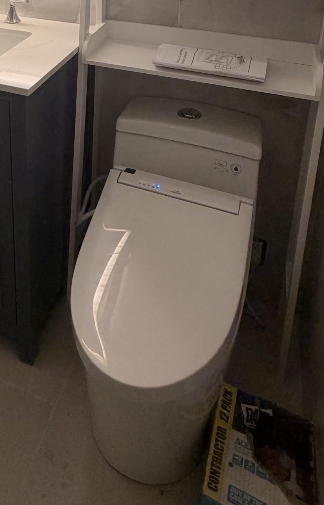 TOTO WASHLET C5 Electronic Bidet Toilet Seat with PREMIST and EWATER+ Wand Cleaning, Elongated, Cotton White - SW3084#01 customer photo 1