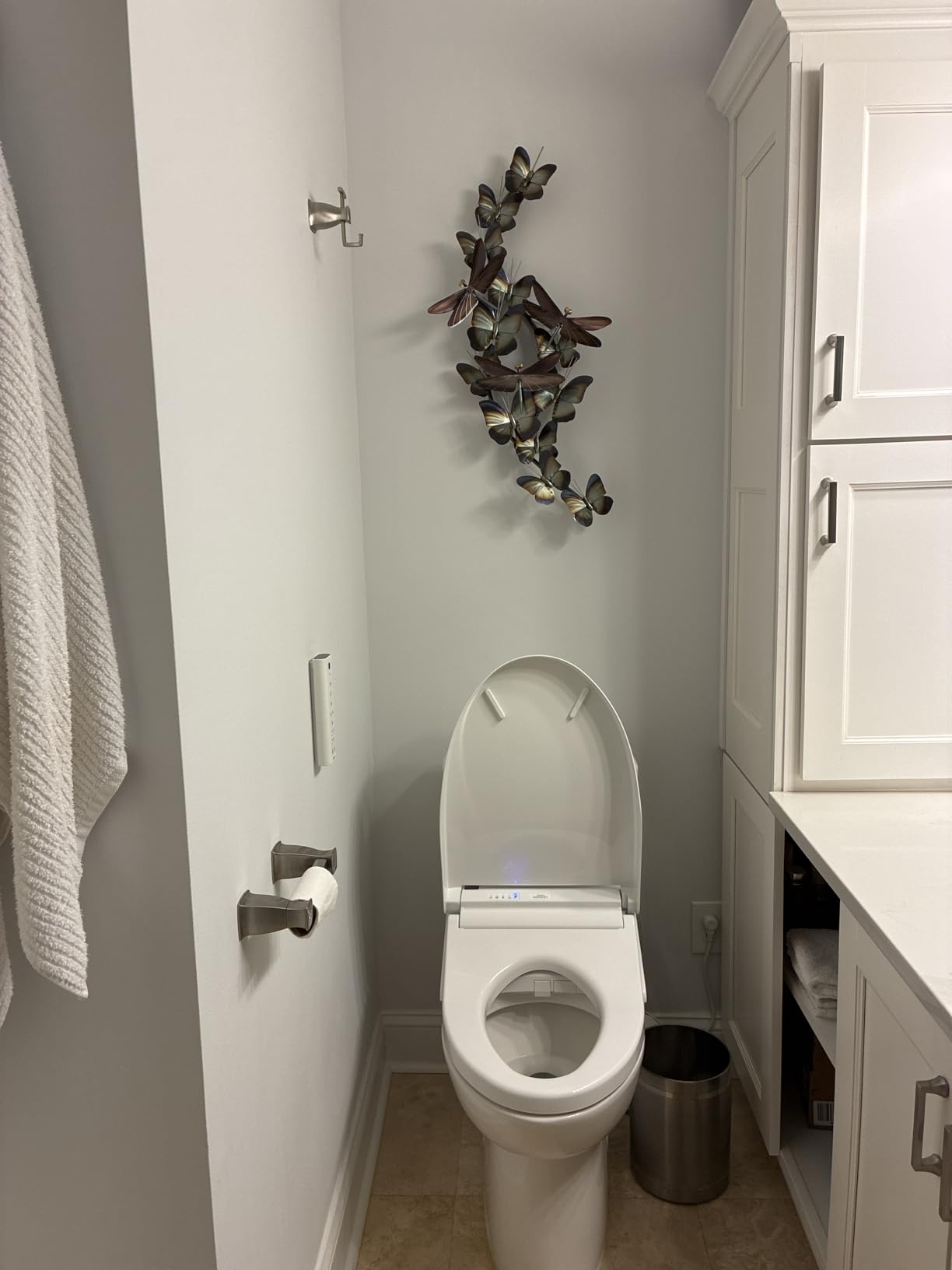 TOTO WASHLET C5 Electronic Bidet Toilet Seat with PREMIST and EWATER+ Wand Cleaning, Elongated, Cotton White - SW3084#01 customer photo 2