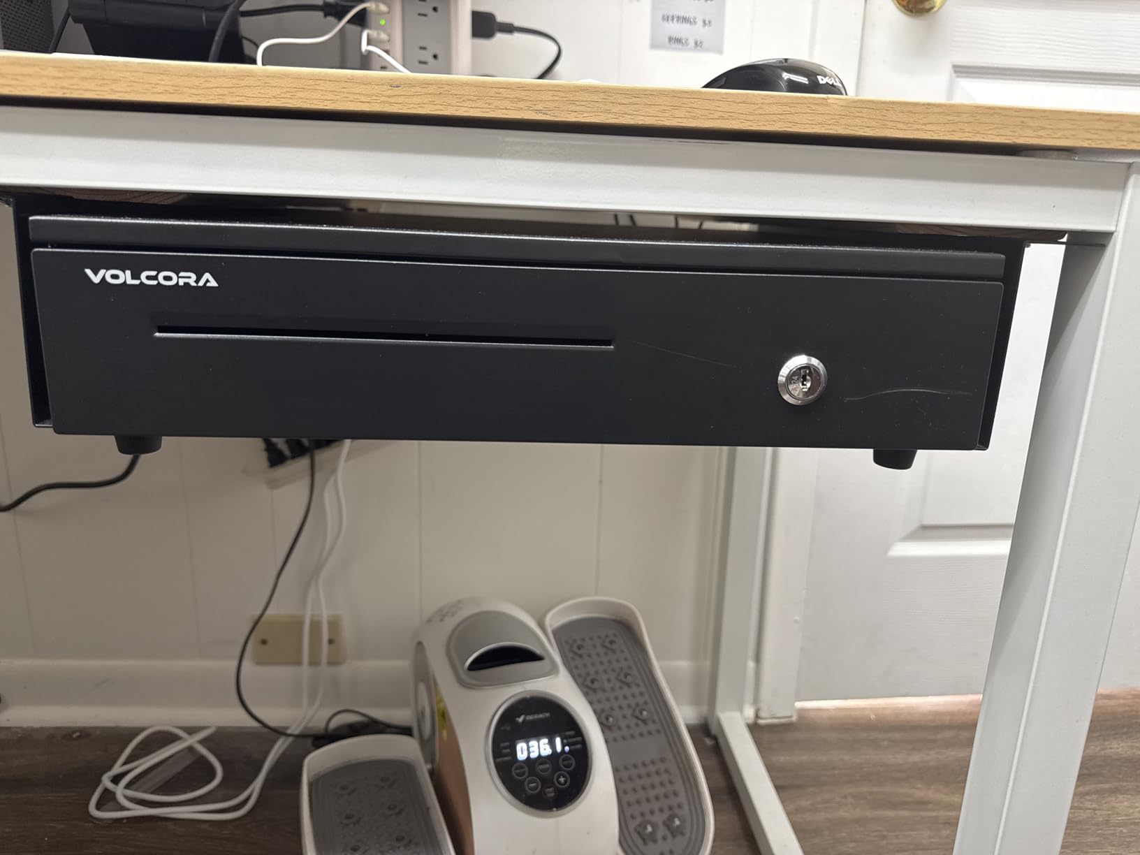 Volcora Cash Register Drawer with Under Counter Mounting Metal Bracket - 16