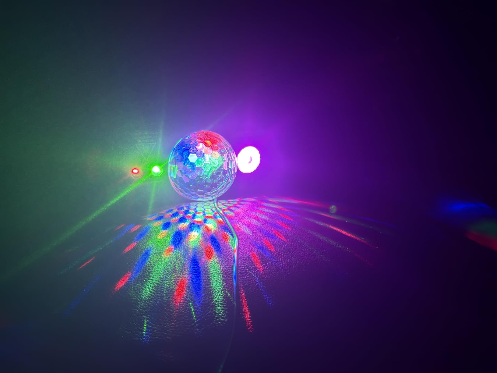 Party Lights, DJ Disco Light Disco Ball Light Sound Activated Strobe Stage Lights for Parties Birthday Christmas Gift Wedding Karaoke Bar Club Pub Dance Home Living Room Halloween Decorations customer photo 1