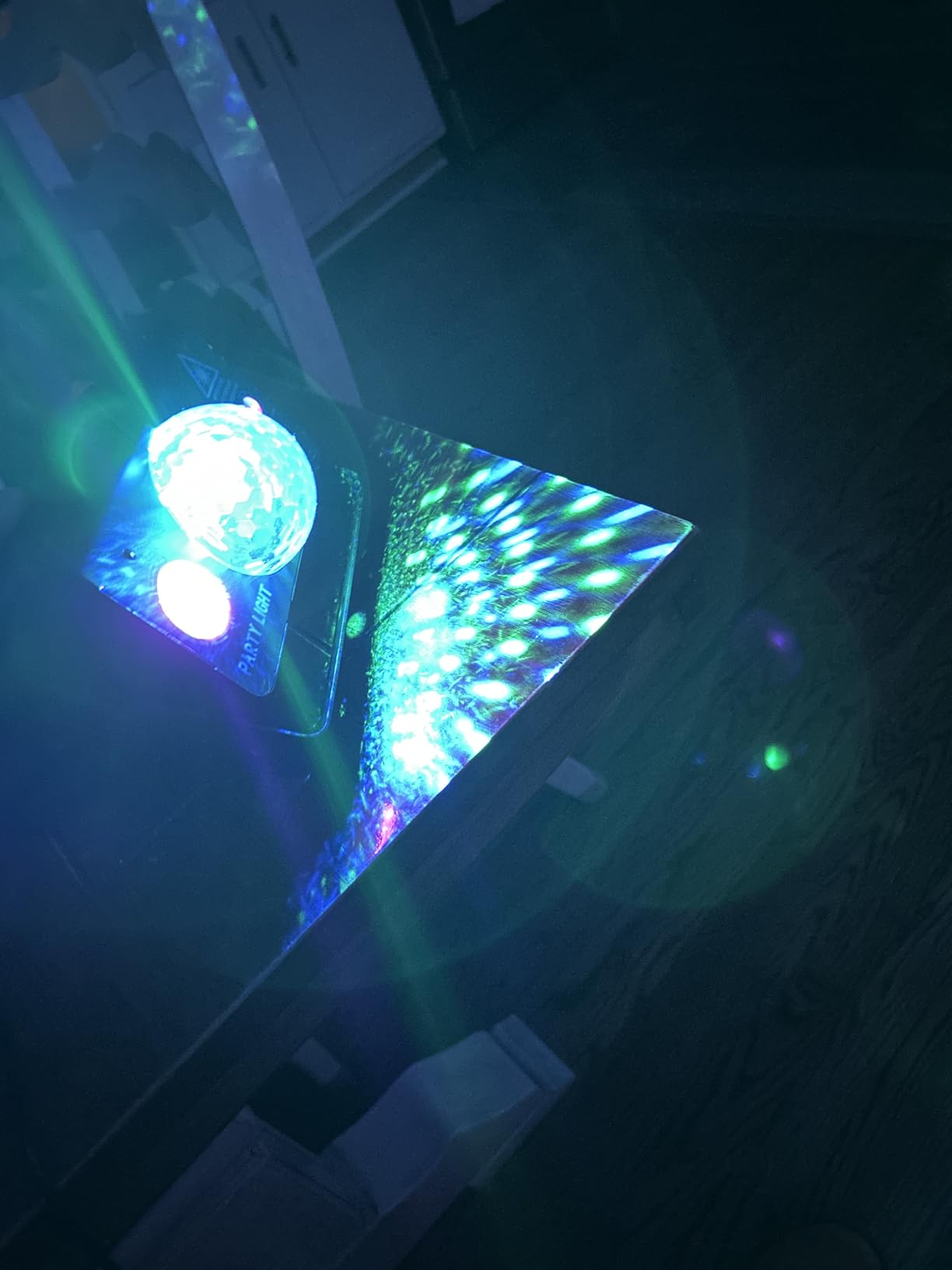 Party Lights, DJ Disco Light Disco Ball Light Sound Activated Strobe Stage Lights for Parties Birthday Christmas Gift Wedding Karaoke Bar Club Pub Dance Home Living Room Halloween Decorations customer photo 2