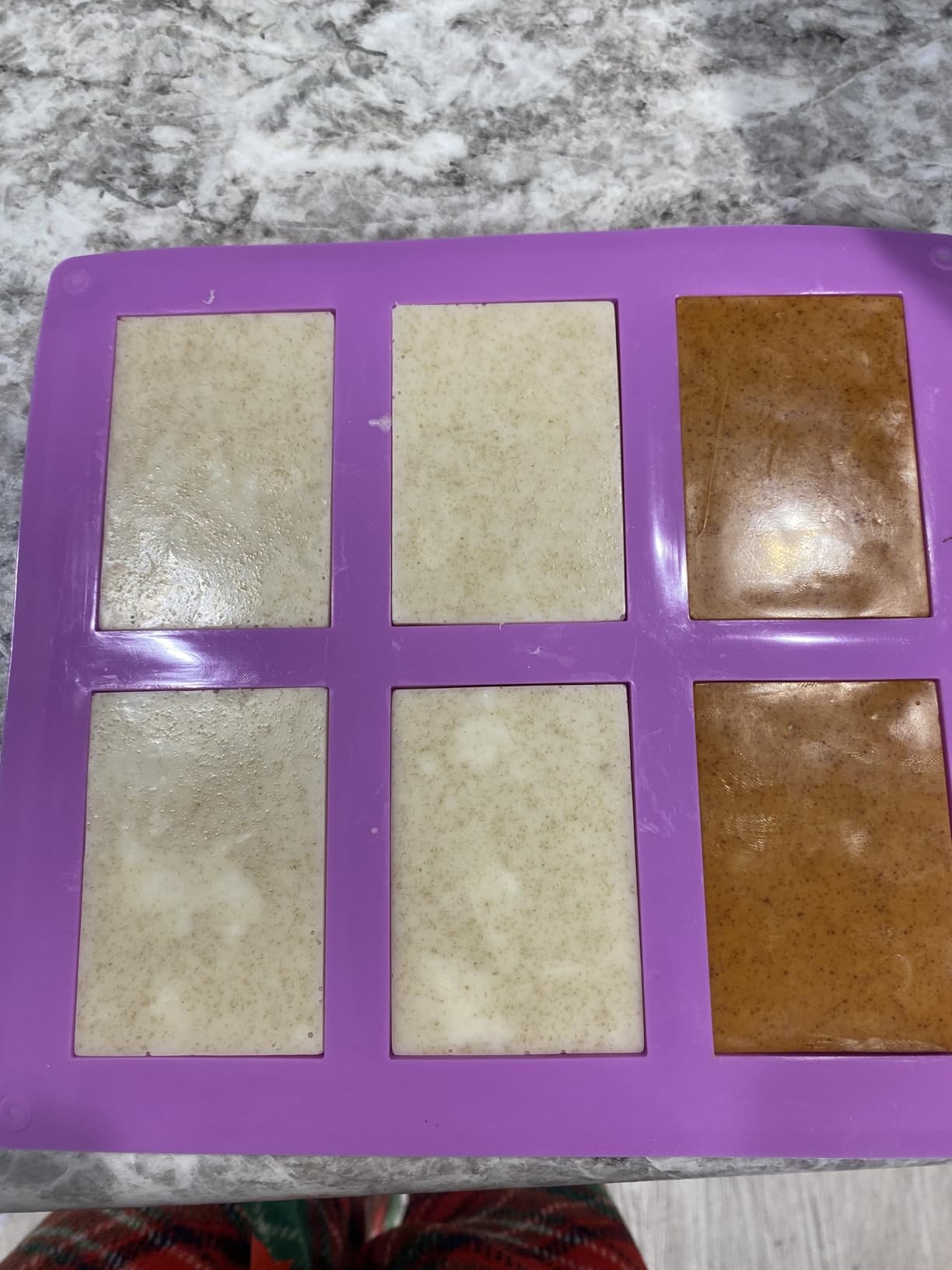 3 Pack Silicone Soap Molds, 6 Cavities Rectangle Silicone Mold, Great for Homemade Craft Soap Mold, Chocolate, Cake Molds & Ice Cube Tray - Just Pop Out(Pink & Blue & Purple) customer photo 2