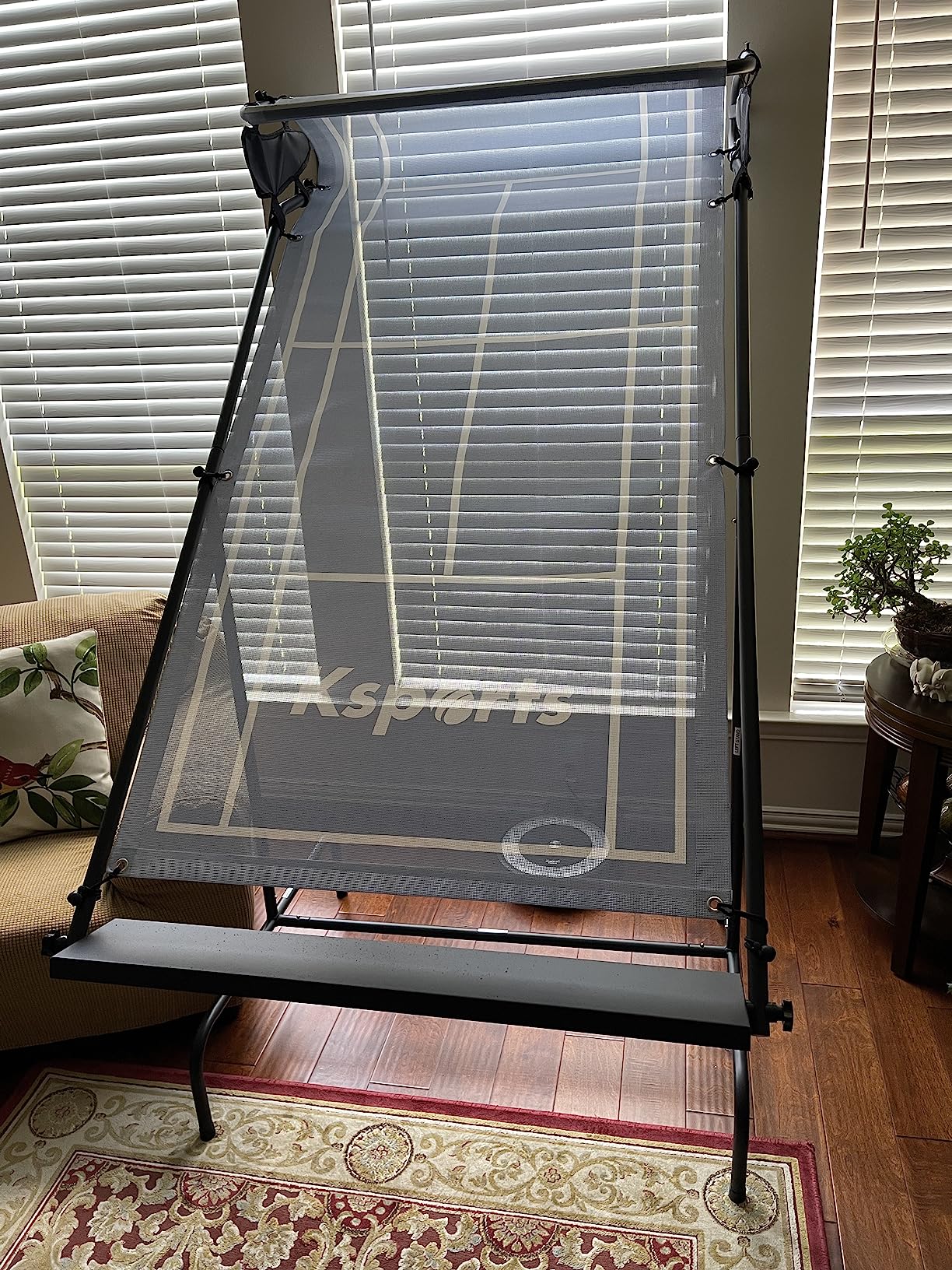 Ksports Tennis Rebounder Net - Multi Racket Sports Trainer for Tennis, Pickleball, Padel, Squash & Racquetball - Quick Assembly, Portable with Carry Bag customer photo 1