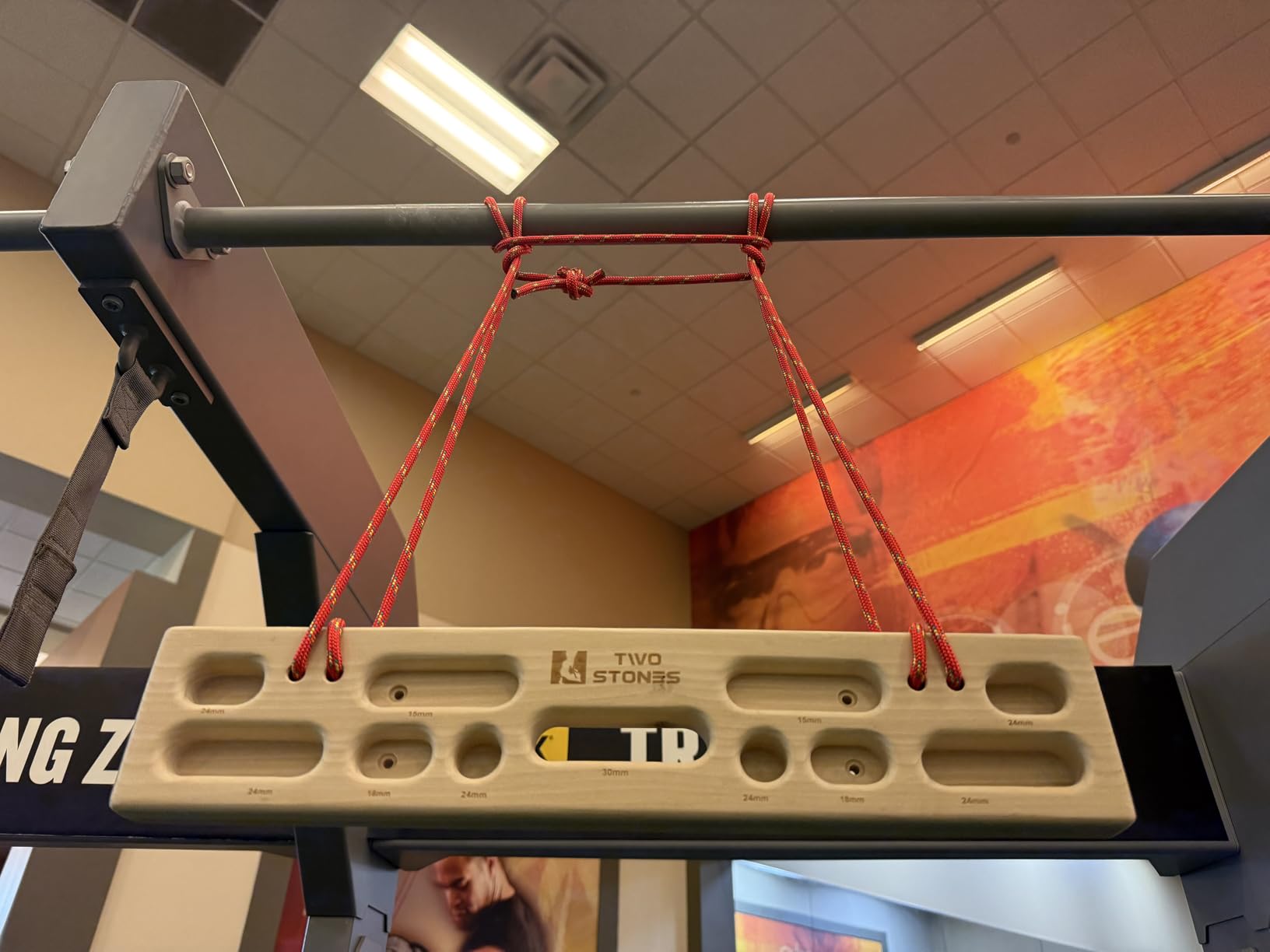 Two Stones Portable Hangboard | Rock Climbing Hangboard | Hang Board for Climbing customer photo 1