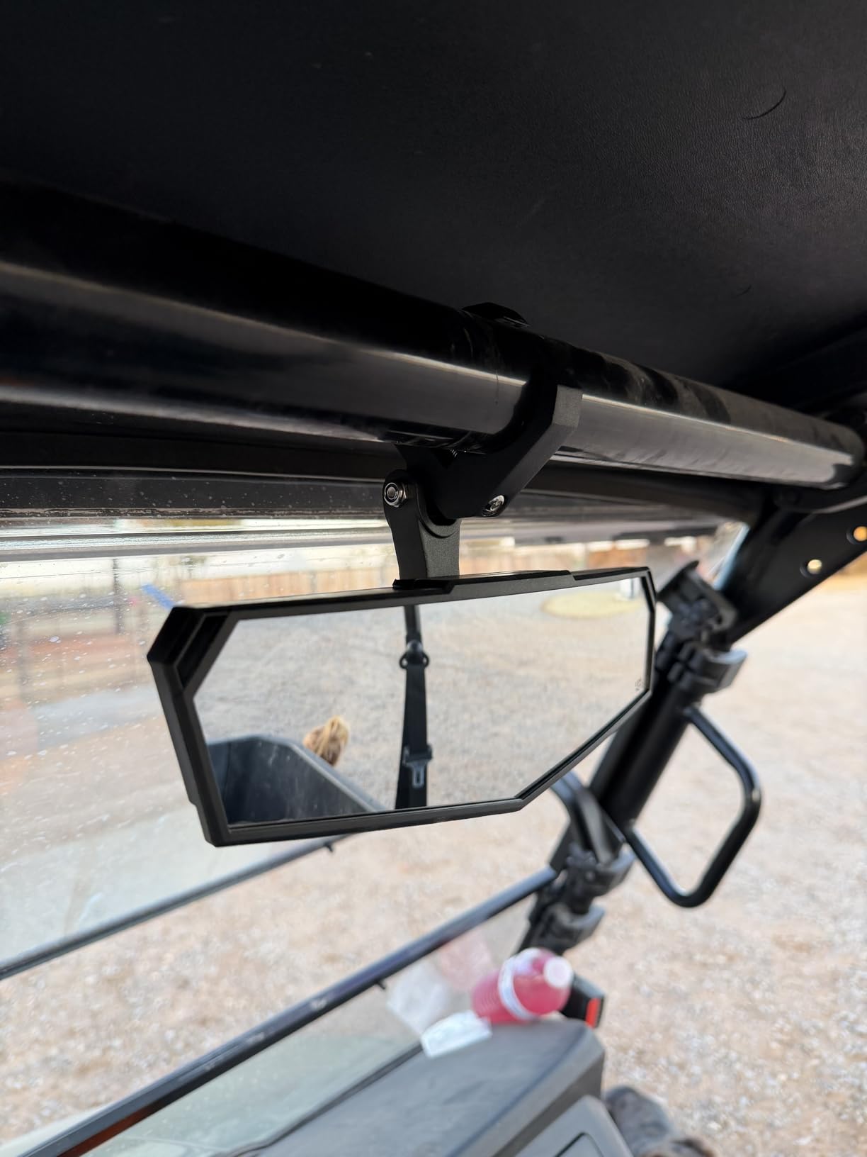 KEMIMOTO UTV Rear View Mirror, SXS UTV Mirror Clear View with 1.5-2 inch 360° Adjustable Low Profile Aluminum Clamp Compatible with Polaris RZR 1000 Pioneer Talon Kawasaki KRX Mule Can Am X3 Zforce customer photo 1