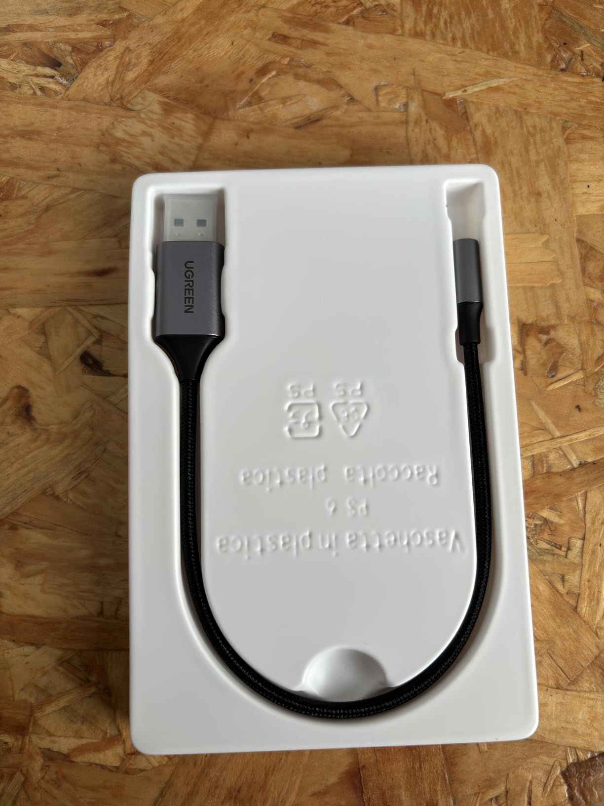 UGREEN USB to 3.5mm Jack Audio Adapter Sound Card Support Mic TRRS Headphone DAC 24bit 96kHz Nylon Braided USB to Aux Jack Compatible with Windows Mac Linux PC PS5 PS4 Switch 2 Speaker, 9.8 Inch customer photo 1