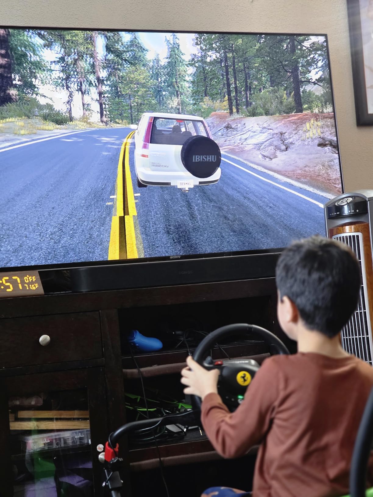 PXN-A9 Steering Wheel Stand for Logitech G29 G25 G27 G920 G923 for Thrustmaster T300RS/T300GT/ T500RS/TGT/TS Foldable Racing Simulator Cockpit Adjustable Racing Wheel Stand customer photo 1