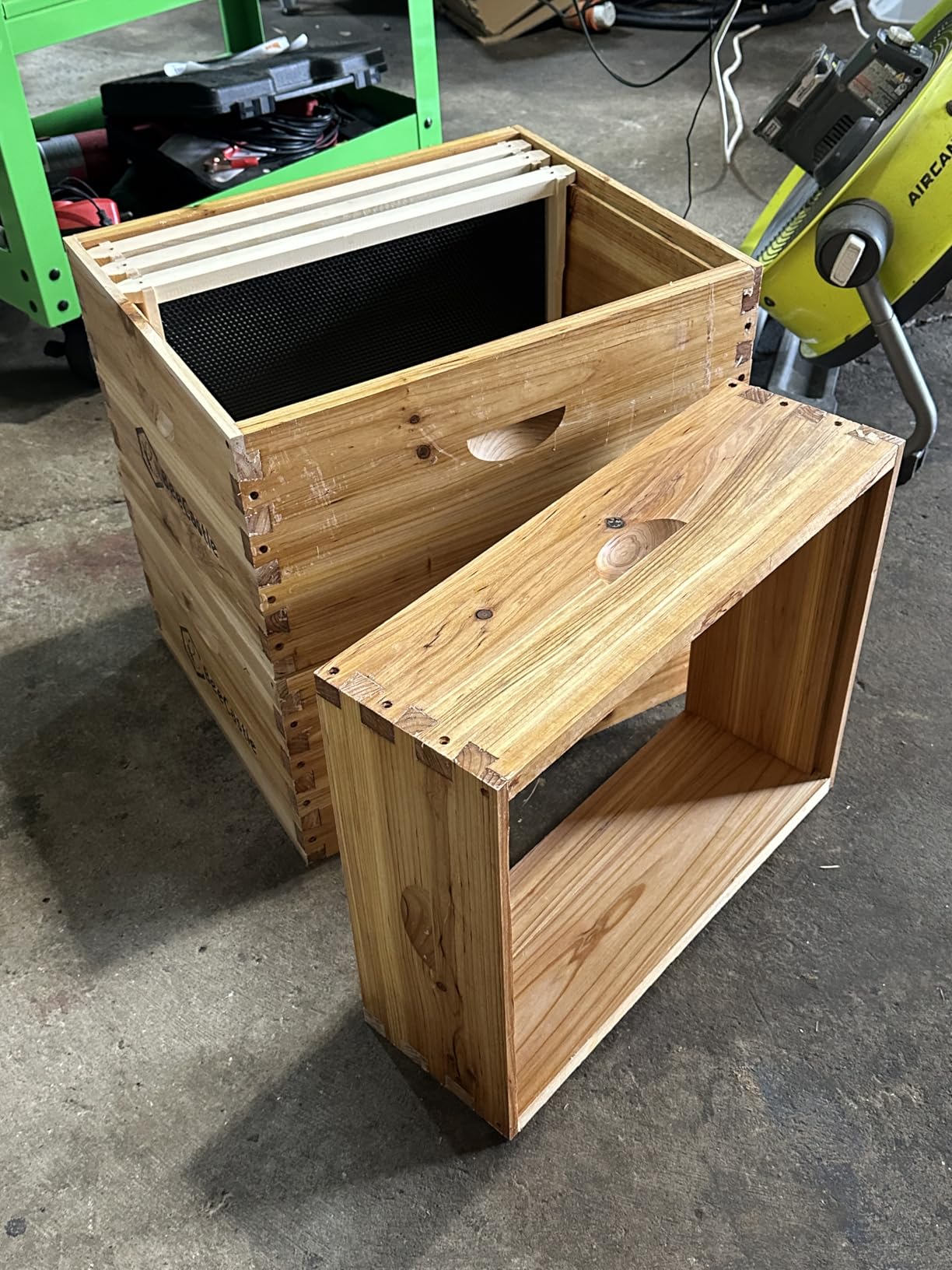 BeeCastle 10 Frame Langstroth Bee Hive Coated with Beeswax Includes Beehive Frames and Waxed Foundations (2 Deep Boxes & 1 Medium Box) customer photo 1