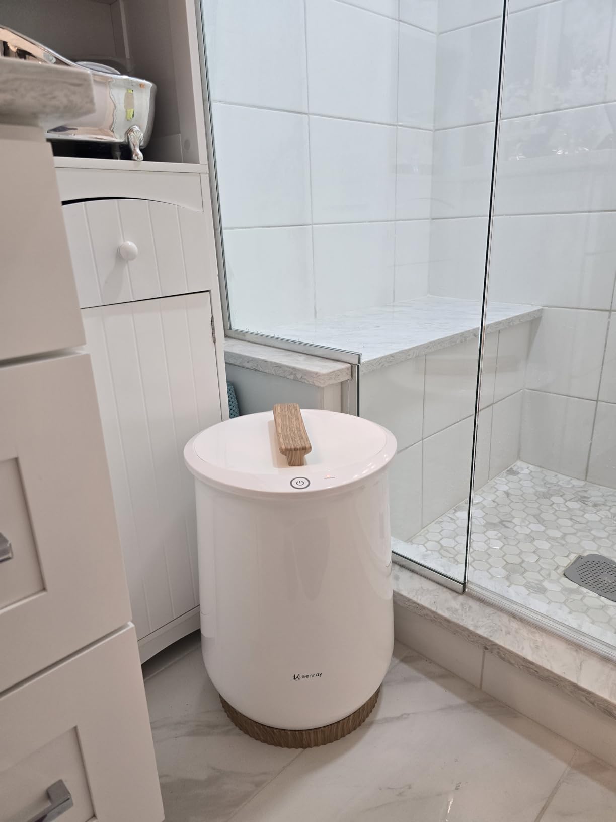 Keenray Towel Warmer, Luxury Towel Warmer Bucket, Large Towel Warmer for Bathroom, Auto Shut Off, Fits Up to Two 40