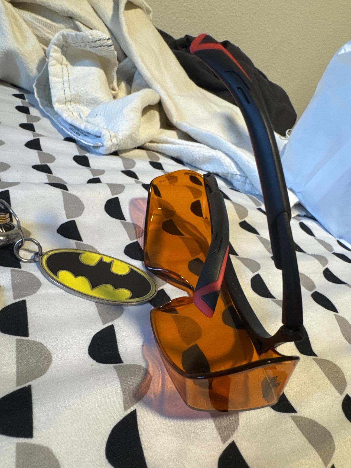 NoCry Blue Light Blocking Safety Glasses Over Eyeglasses with 100% UV Protection - UV Light Protection with Anti-Fog & Anti-Scratch Lenses; ANSI Z87.1 Certified - Adjustable Temples with Anti-Slip Tip customer photo 1