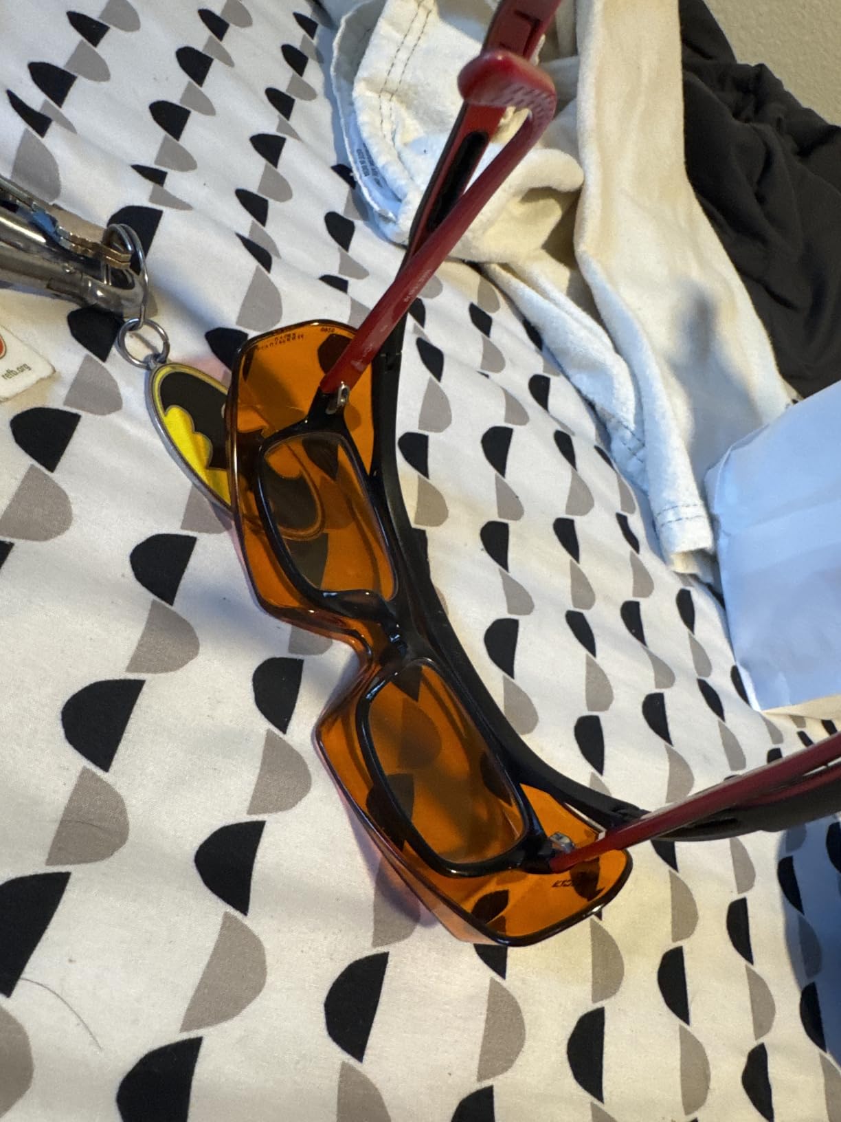 NoCry Blue Light Blocking Safety Glasses Over Eyeglasses with 100% UV Protection - UV Light Protection with Anti-Fog & Anti-Scratch Lenses; ANSI Z87.1 Certified - Adjustable Temples with Anti-Slip Tip customer photo 2