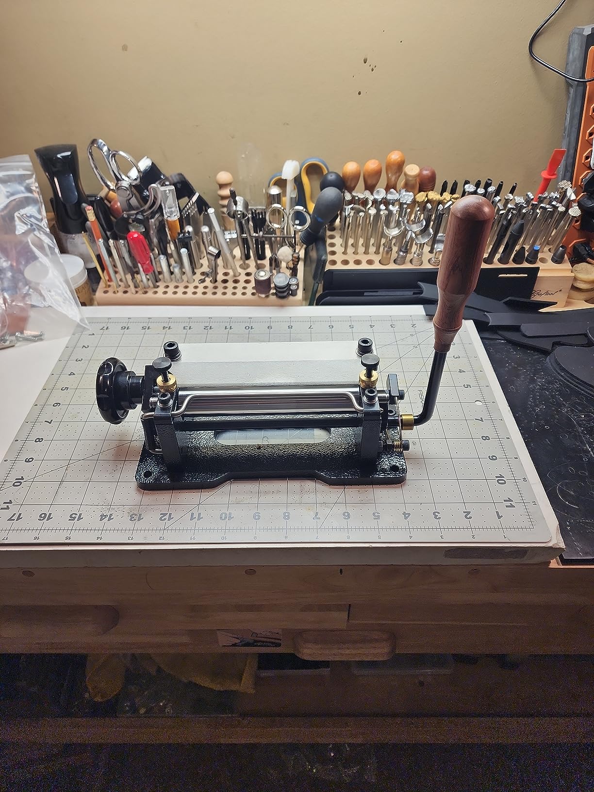 Manual Leather Skiver Paring Machine DIY Leather Peeling Tools 6