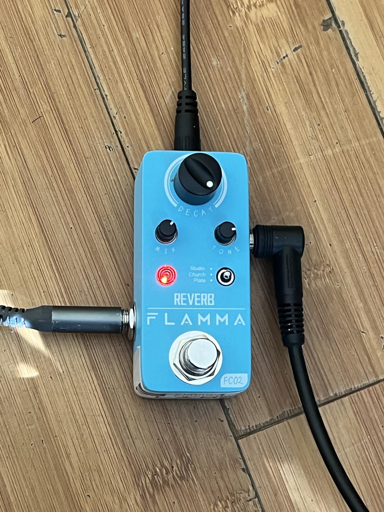 FLAMMA FC02 Mini Reverb Pedal Digital Guitar Pedal with 3 Reverb Effects Church Plate Studio True Bypass customer photo 2