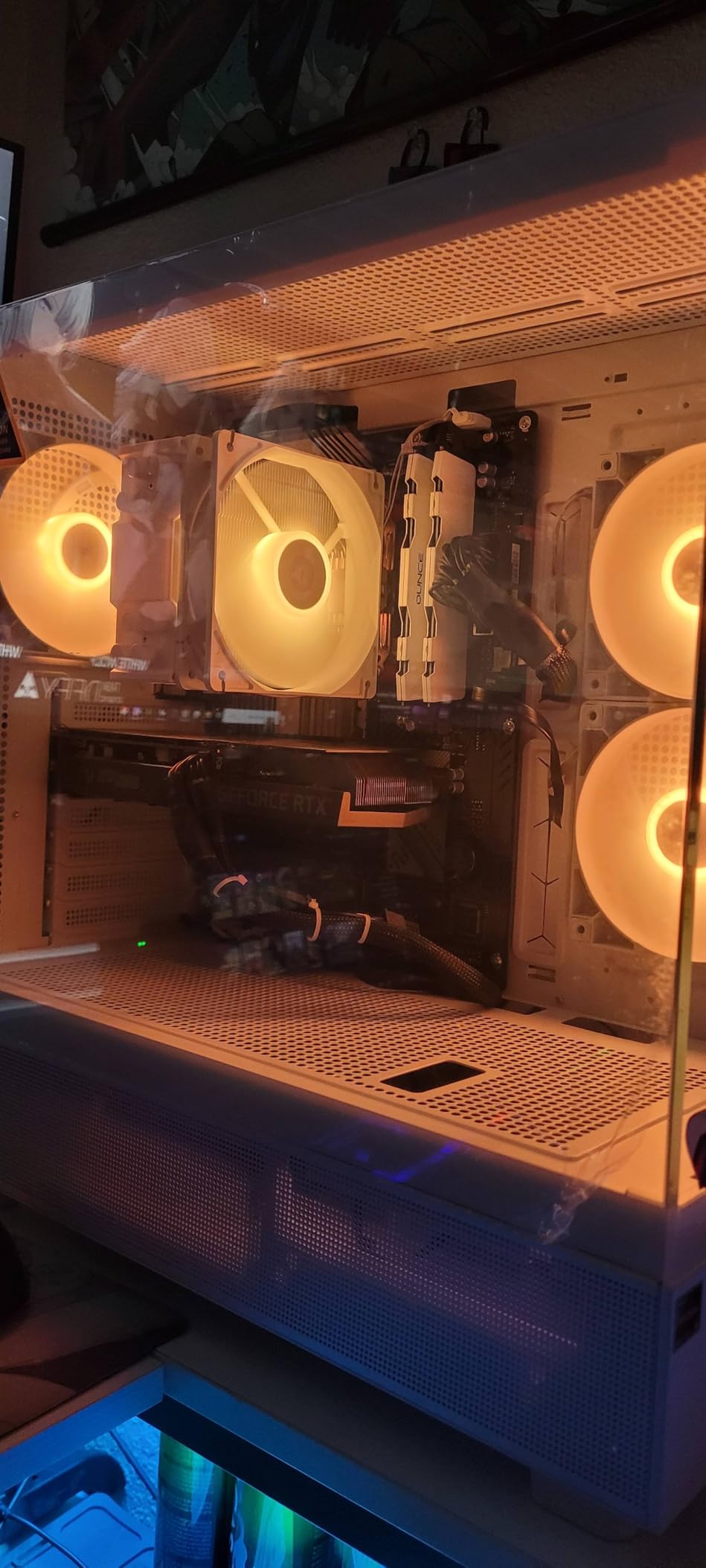 Montech X3 Mesh, 6 Fans - 3X 140mm & 3X 120mm Fixed RGB Lighting Fans, ATX Mid-Tower PC Gaming Case, USB3.0, Door Open Tempered Glass Side Panel, High Airflow, Black customer photo 2