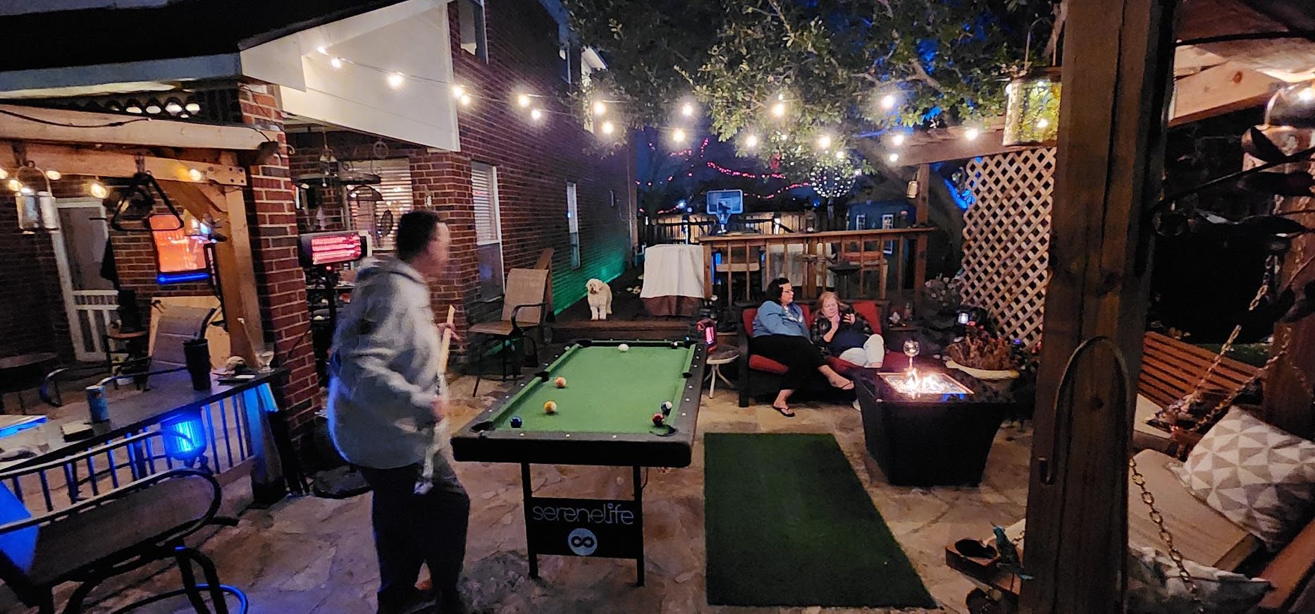 SereneLife 6-Ft Folding Pool Table - Best in Stability - Steel Frame, Fully Supported Slate, Welded Leg Supports with Safety Anti Collapse Locks, 128LB Heavy Duty Billiard Game and Accessory Set customer photo 1