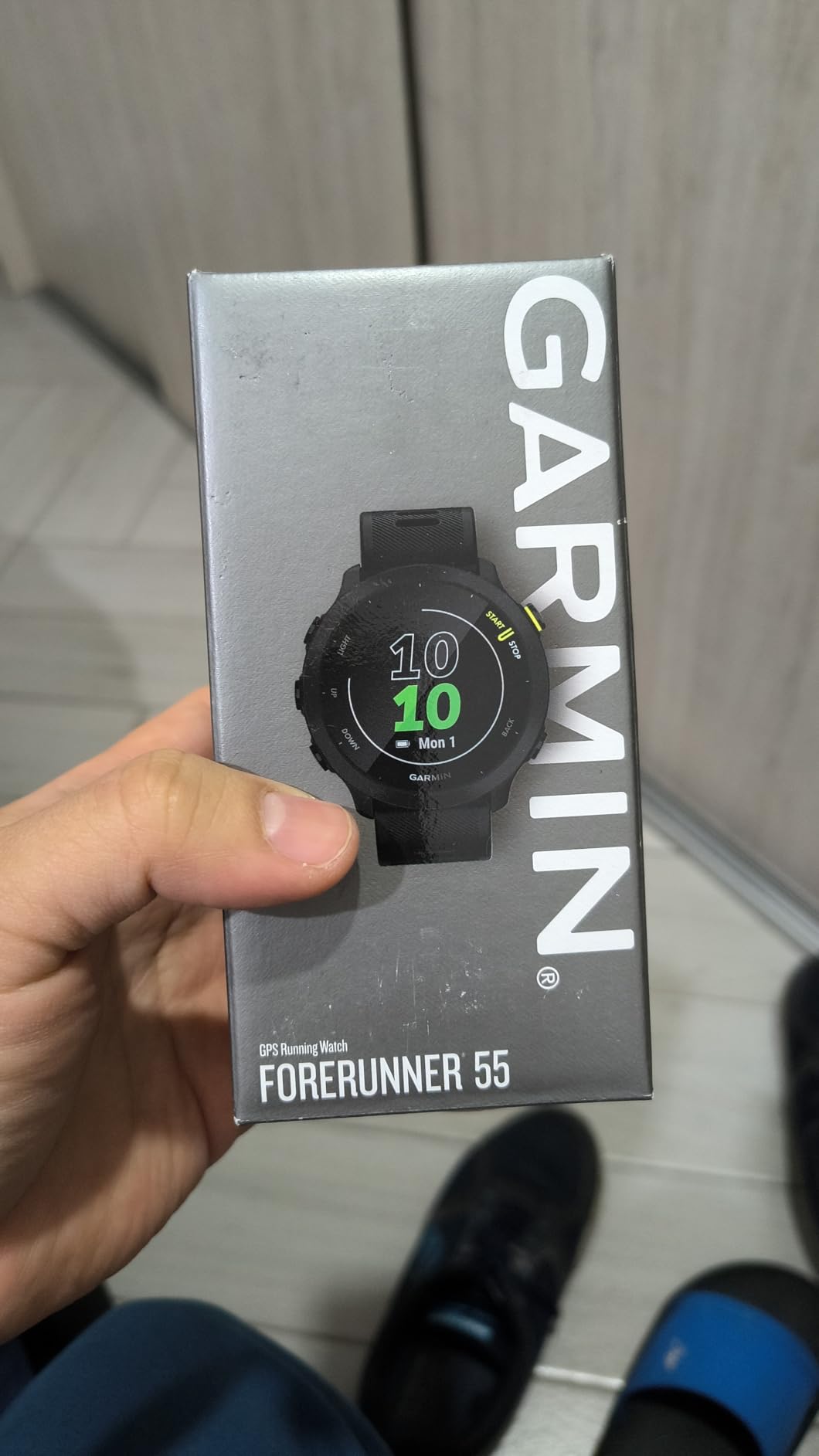 Garmin Forerunner 55, GPS Running Watch with Daily Suggested Workouts, Up to 2 Weeks of Battery Life, Aqua customer photo 2