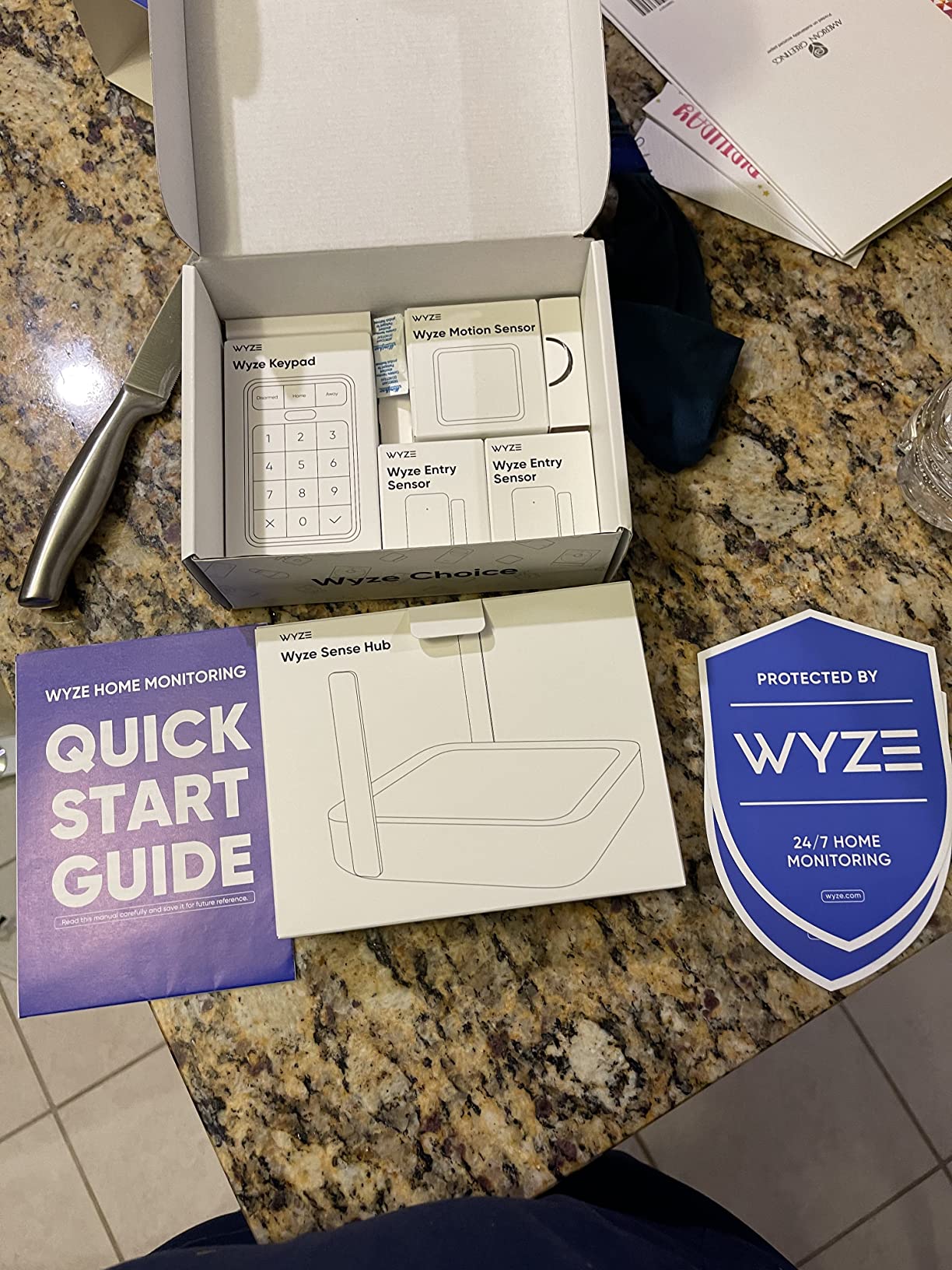 Wyze Home Security Core Kit: Hub, Keypad, Motion Sensor, Entry Sensors (x2); Compatible w/ Wyze Cam, Leak & Climate Sensors; 3 Mo. of 24/7 Professional Monitoring Service Incl., Subscription Required customer photo 2