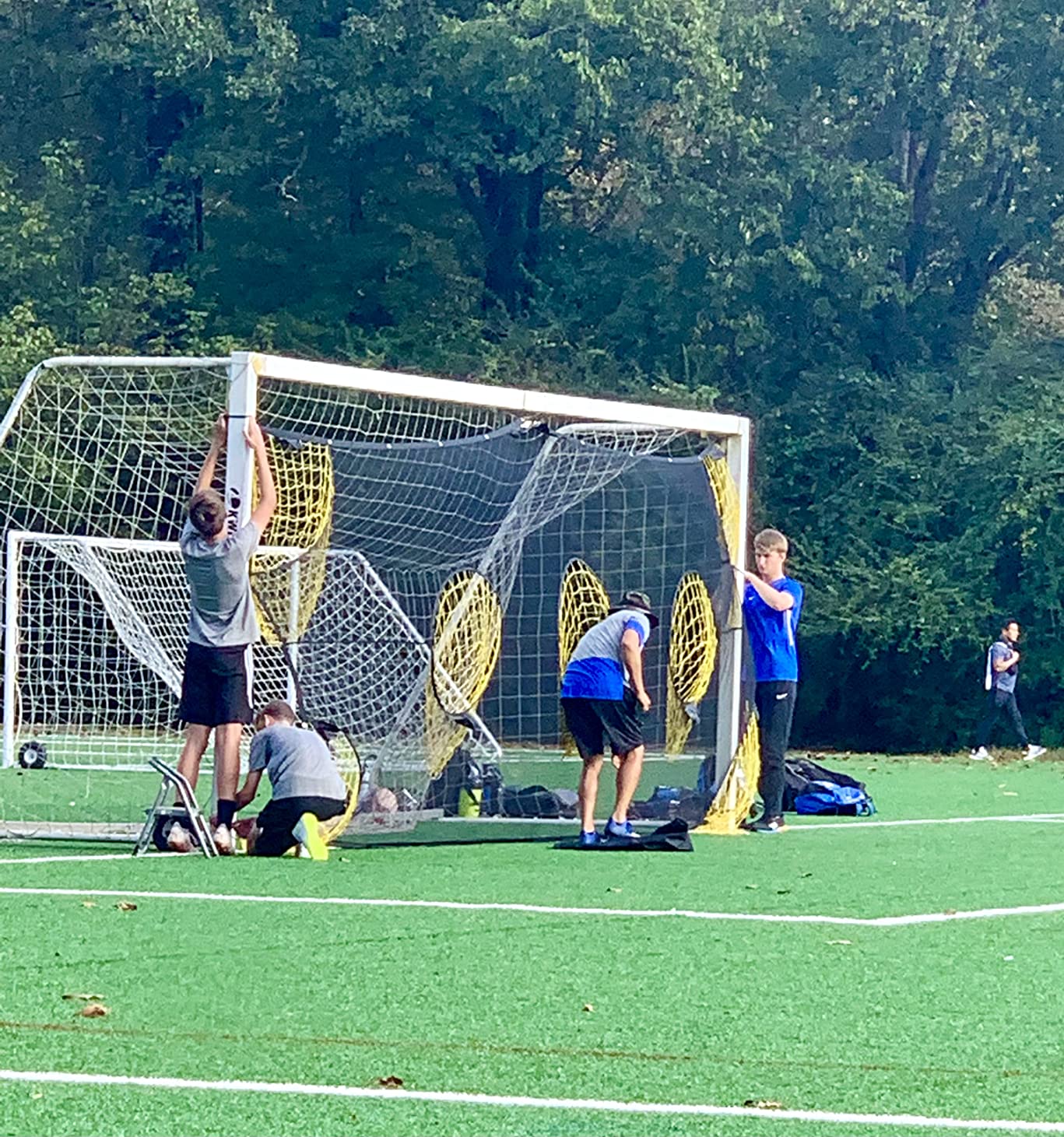 PodiuMax Soccer Goal Target Net with Highlighted Scoring Zones customer photo 1