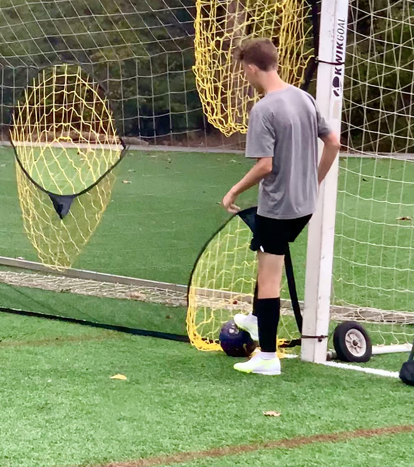 PodiuMax Soccer Goal Target Net with Highlighted Scoring Zones customer photo 2
