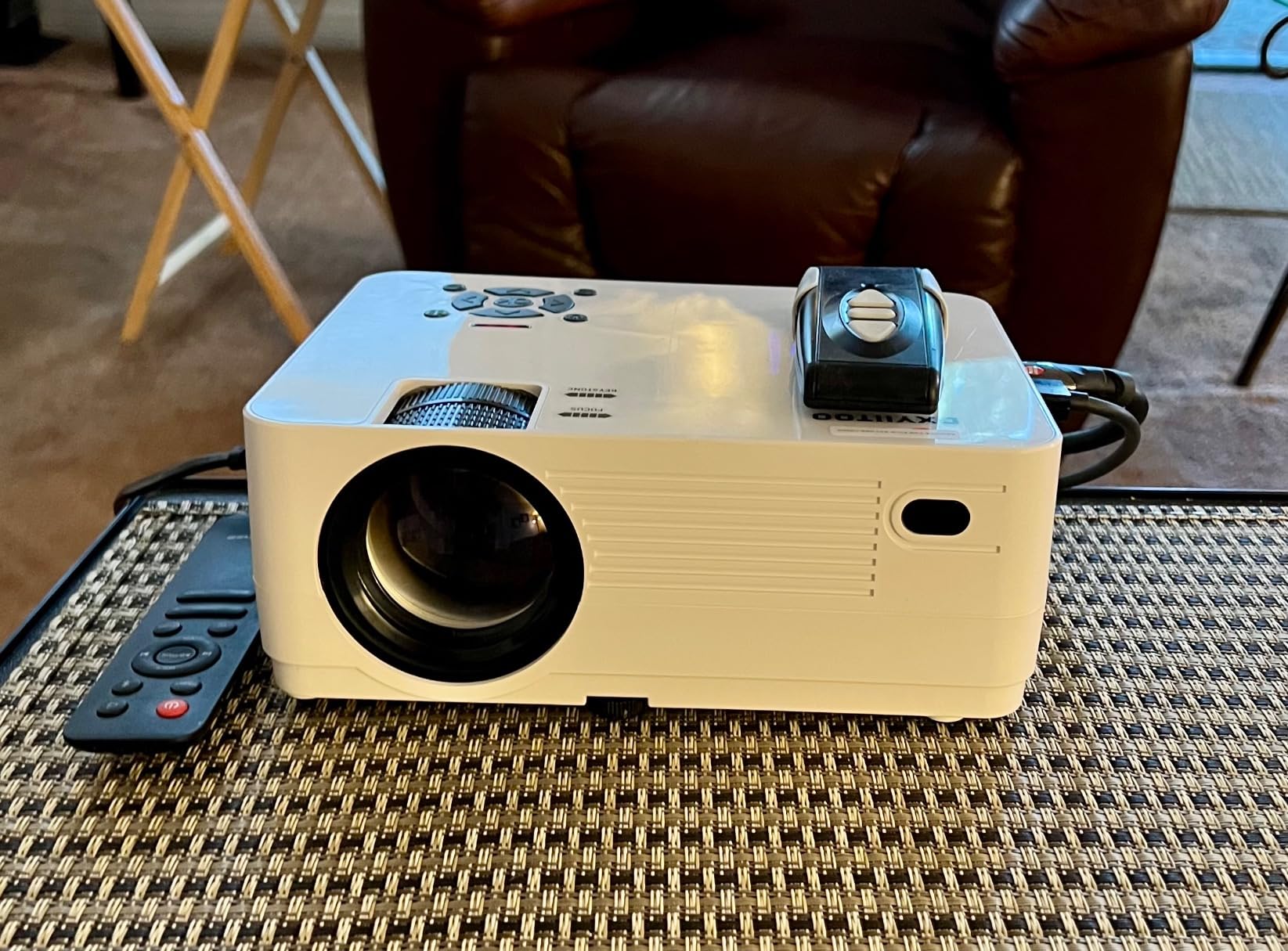 Native 1080P Projector with WiFi and Two-Way Bluetooth, Full HD Movie Projector for Outdoor Movies, 300