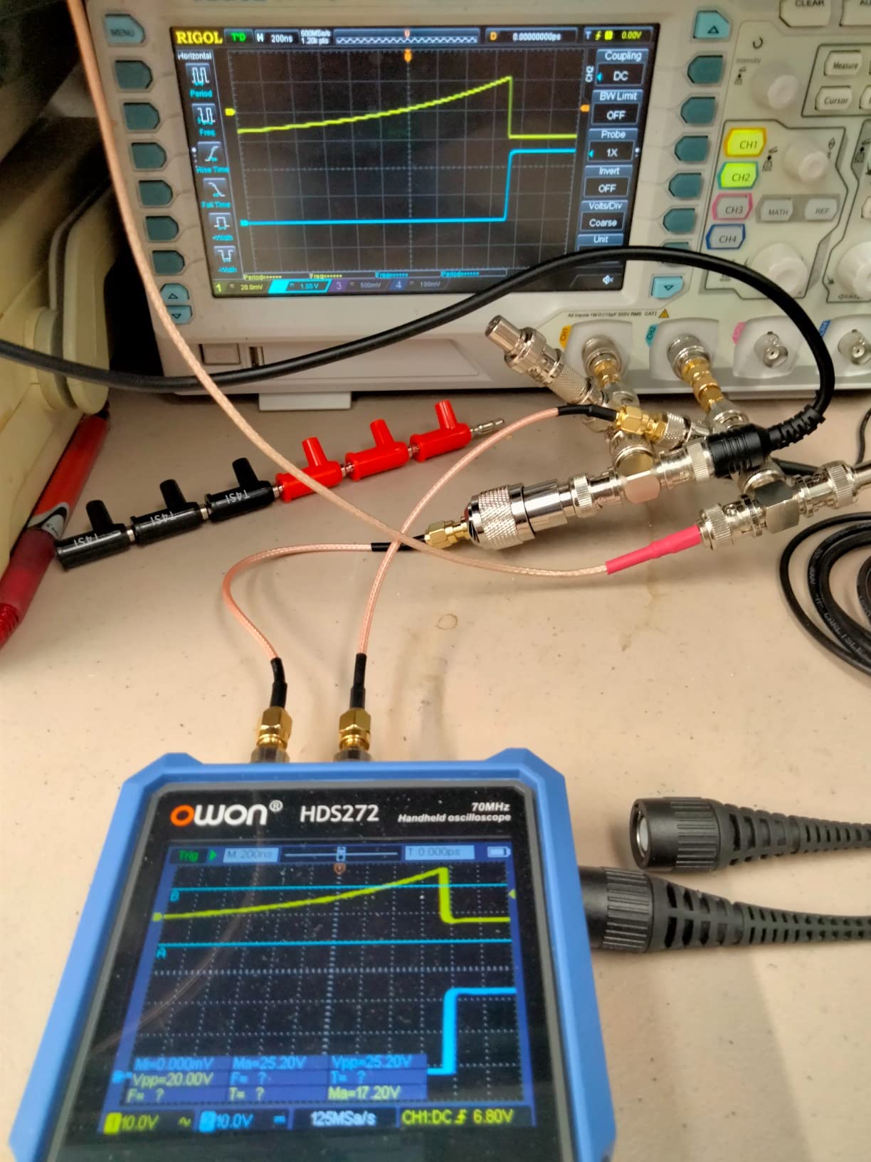 OWON HDS272S oscilloscope 3 in 1 70MHz Professional Handheld PC oscilloscope, 20000 Counts Digital multimeter 3.5 inch LCD Display Universal Test Instrument (oscilloscope+multimeter+Generator) customer photo 1