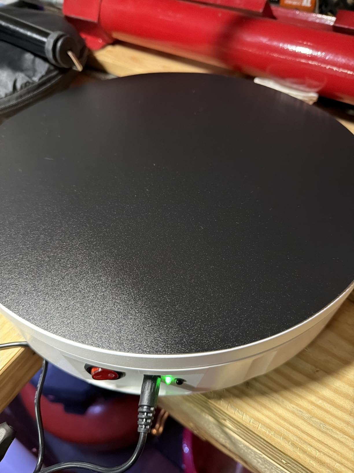 Prolee 360 Degree Rotating Turntable 12 Inch, 350lbs Capacity for Photography, Heavy Duty, Automatic Remote Control Display Platform with 5 Colour Surface Covers and Carry Bag customer photo 2