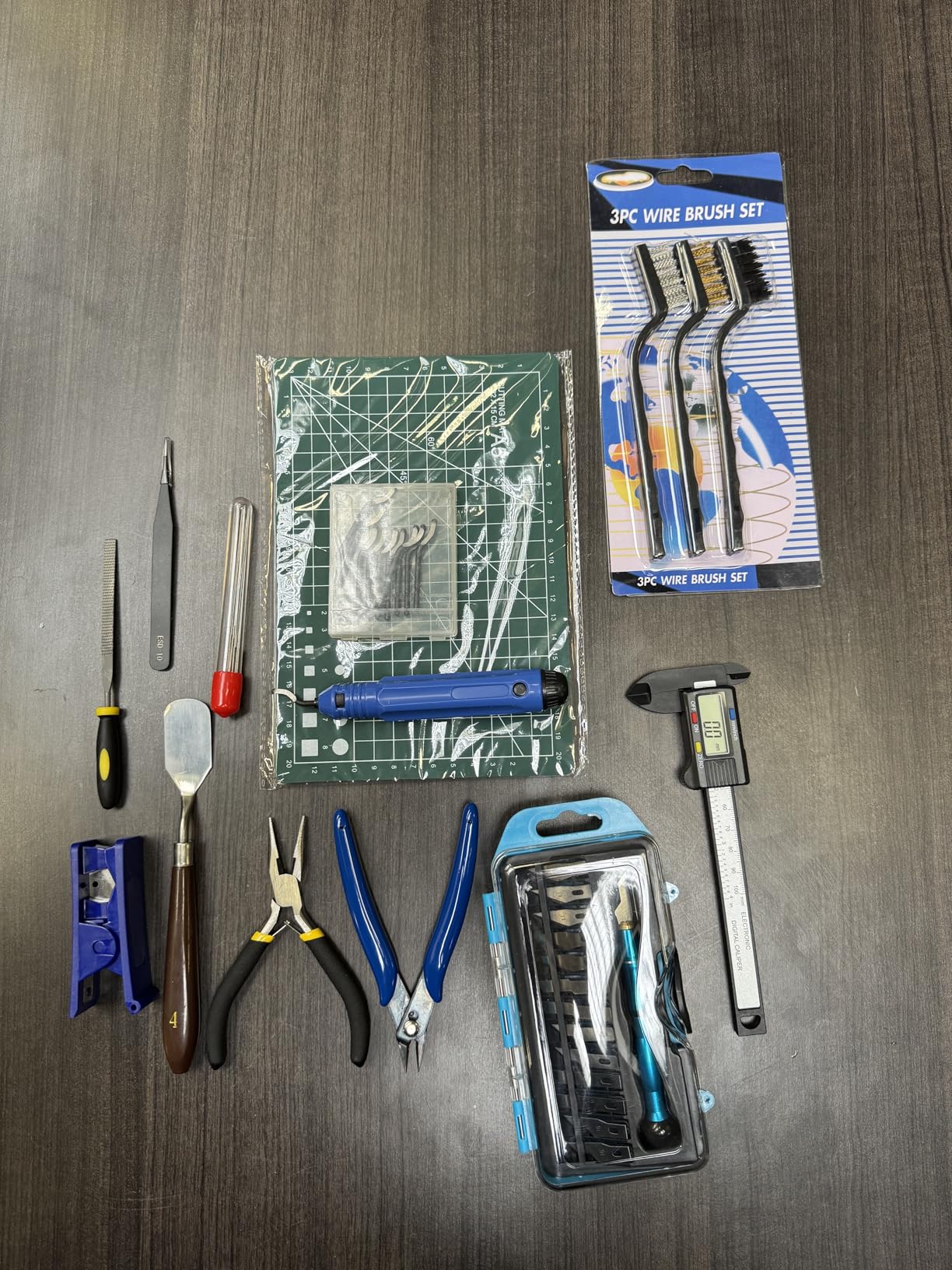 45 Pieces 3D Printer Tools Kit, 3D Printing Accessory Includes Deburring Tool, Digital Caliper, Art Knife Set, Tube Cutter, Storage Bag Suitable for 3D Print Removing, Cleaning, Finishing customer photo 1