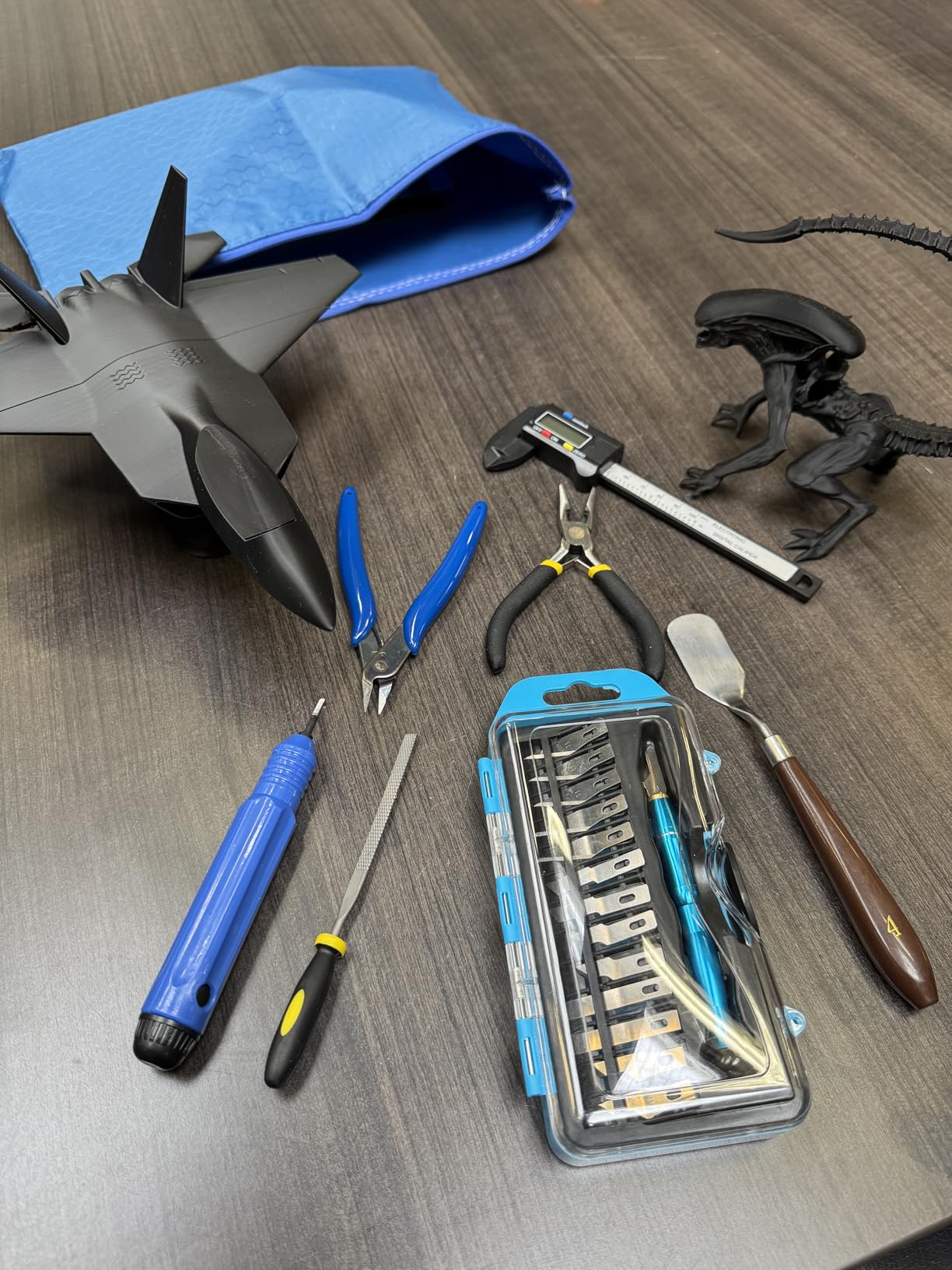 45 Pieces 3D Printer Tools Kit, 3D Printing Accessory Includes Deburring Tool, Digital Caliper, Art Knife Set, Tube Cutter, Storage Bag Suitable for 3D Print Removing, Cleaning, Finishing customer photo 2