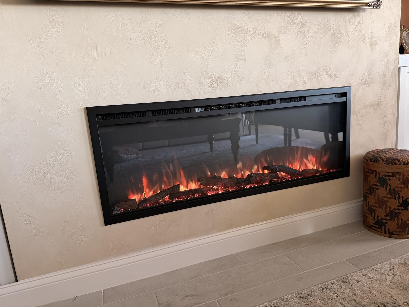 LegendFlame Austin in Wall Recessed & Wall Mounted Electric Fireplace (72