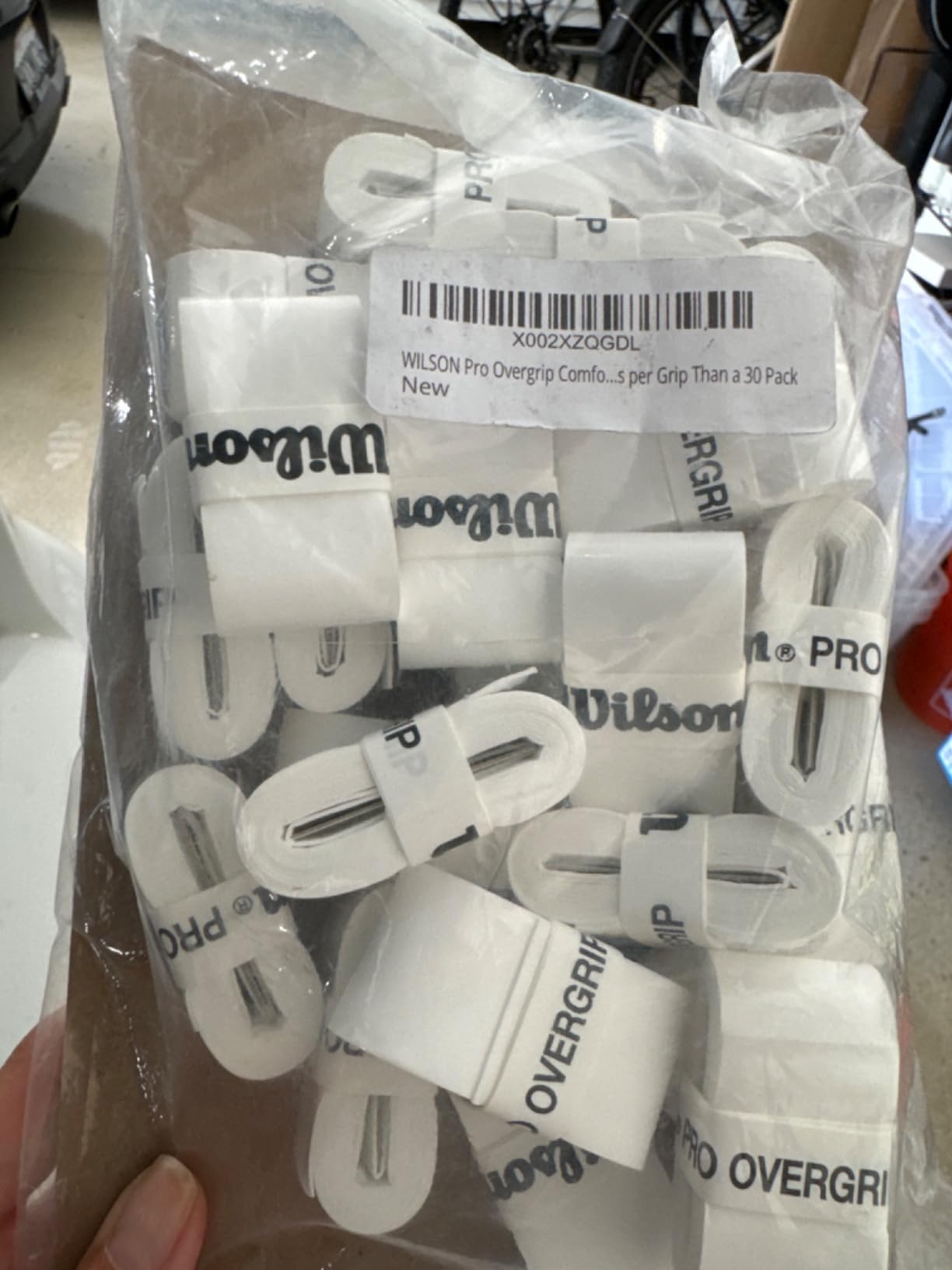WILSON Pro Overgrip Comfort - 25 Pack - White customer photo 1
