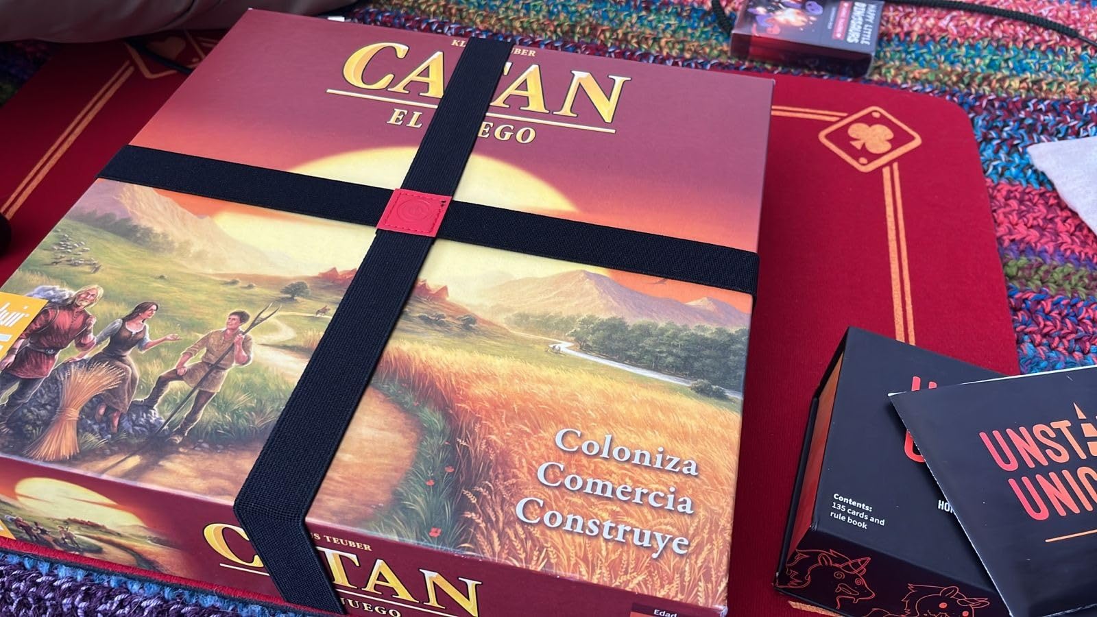 Premium Elastic Box Bands - Board game storage solution to keep your Board Games, Tabletop Games, RPGs & Other Boxes Closed and Protected without Rubbing | Elastic Band Organizer (Set of 5) customer photo 2