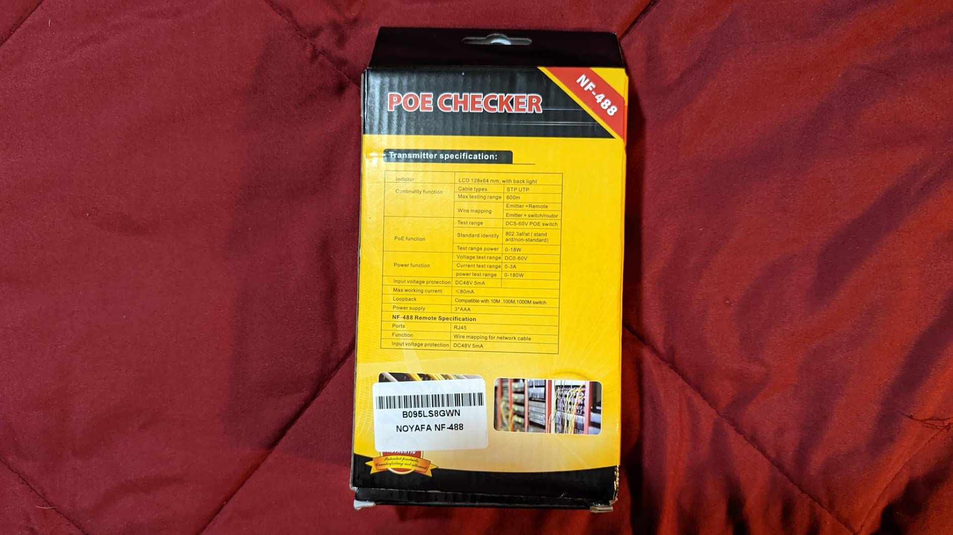 NOYAFA NF-488 POE Cable Tester for Power Over Ethernet, Network Cable Continuity Checking, Switch Loop-Back POE Detector customer photo 2