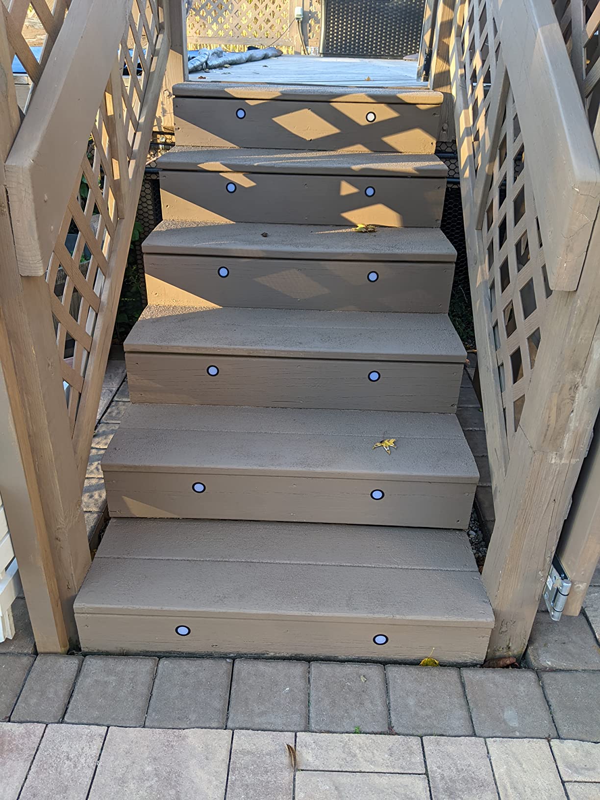 FVTLED LED Deck Lights Kit, 30pcs Φ1.22 WiFi Smart Phone Control Low Voltage Recessed RGBW Deck Lighting Waterproof Outdoor Yard Path Stair Decor, Black customer photo 2