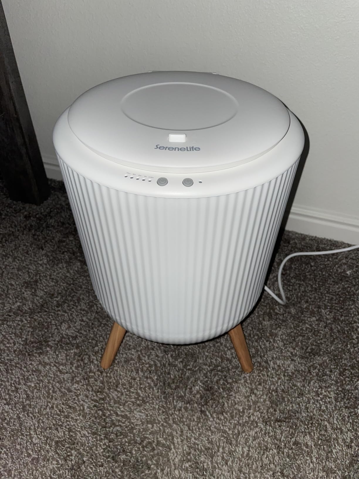 SereneLife Bucket Towel Warmers, White Large Towel Warmer for Spa and Bathroom, Luxury Towel Heater Gifts for Him & Her, Auto Shut-Off, Fits 2 large, Blankets, Bathrobes, PJ's customer photo 2